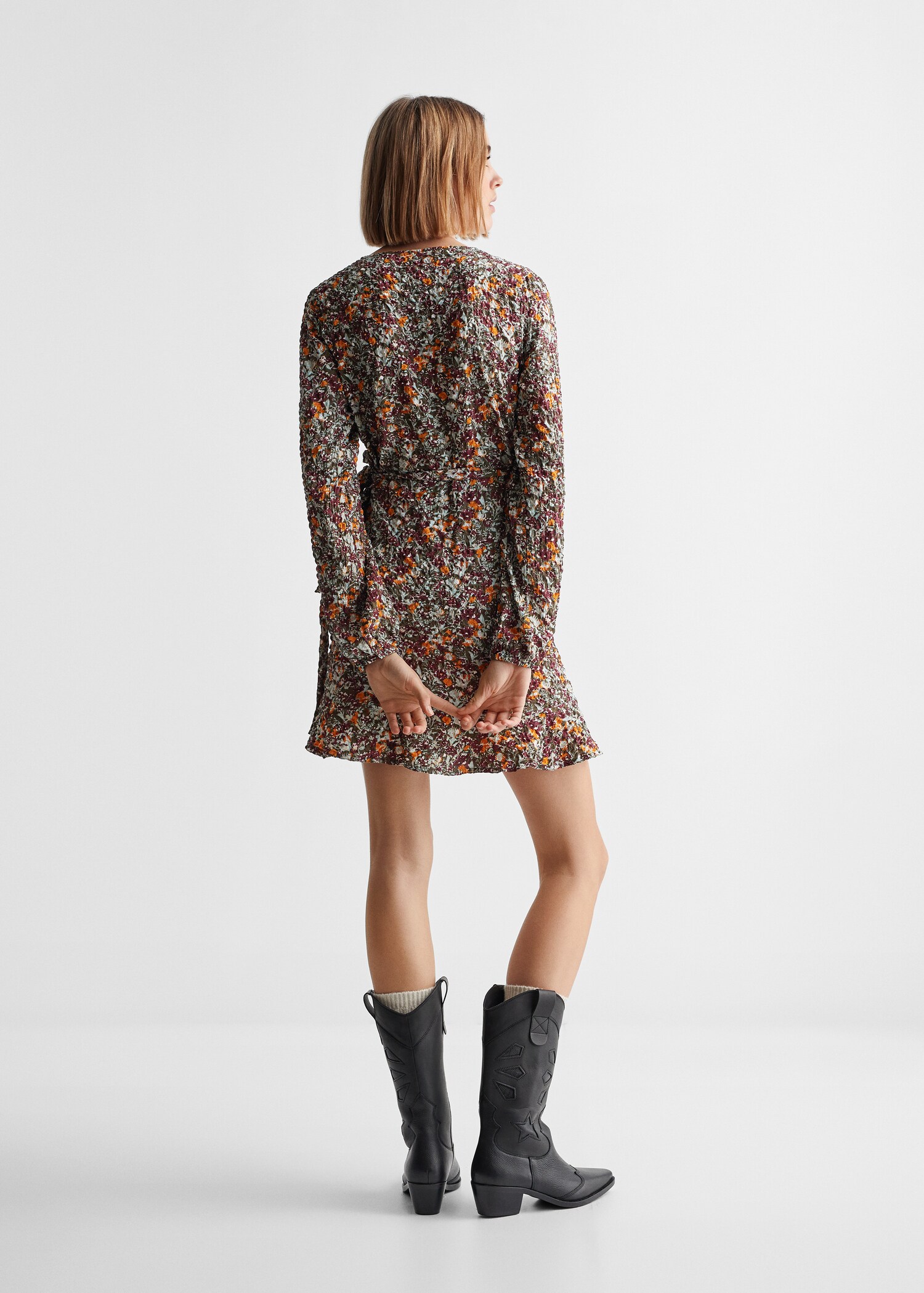Floral print dress - Reverse of the article