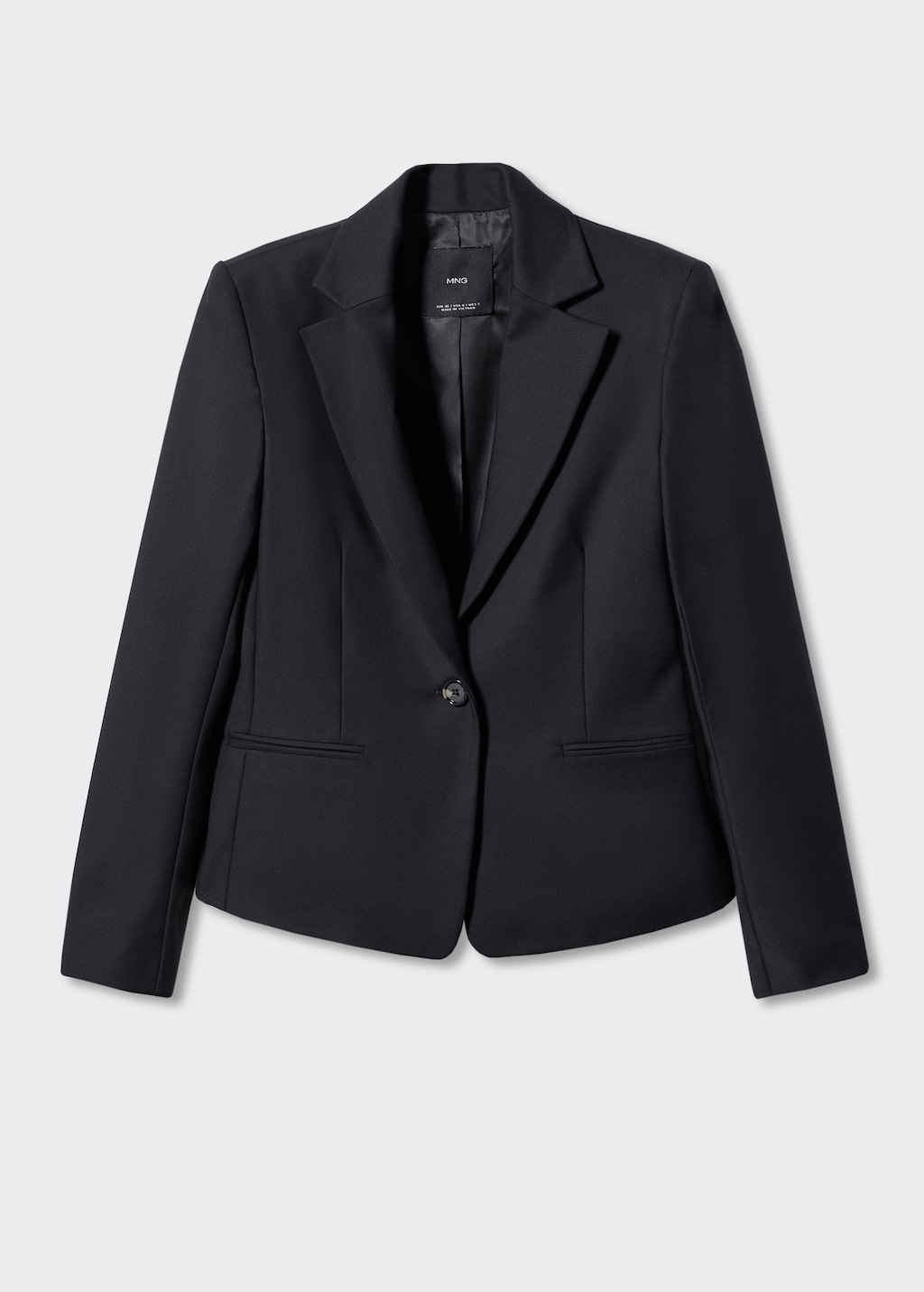 Structured black blazer hotsell