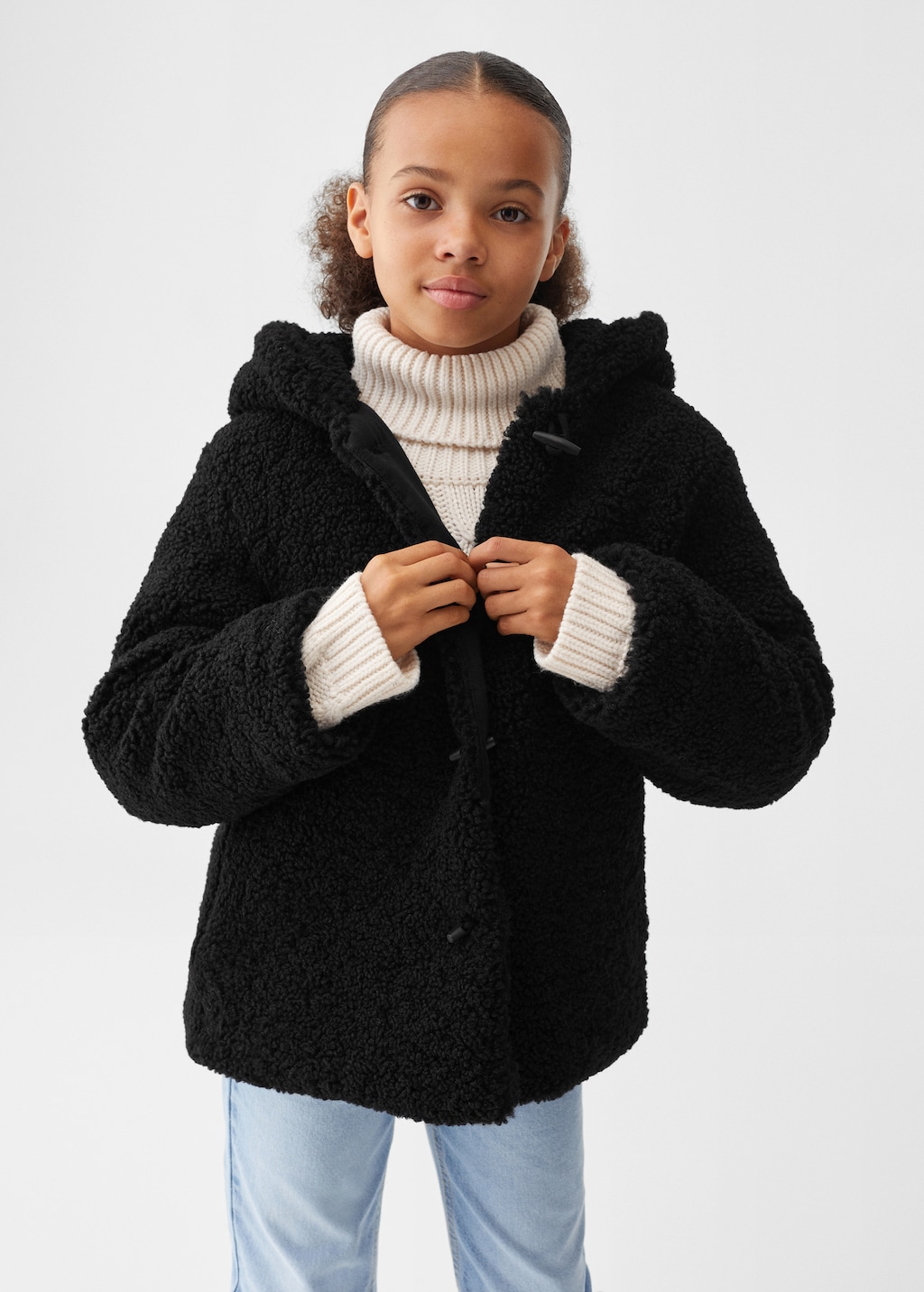 Manteau imitation mouton mango best sale