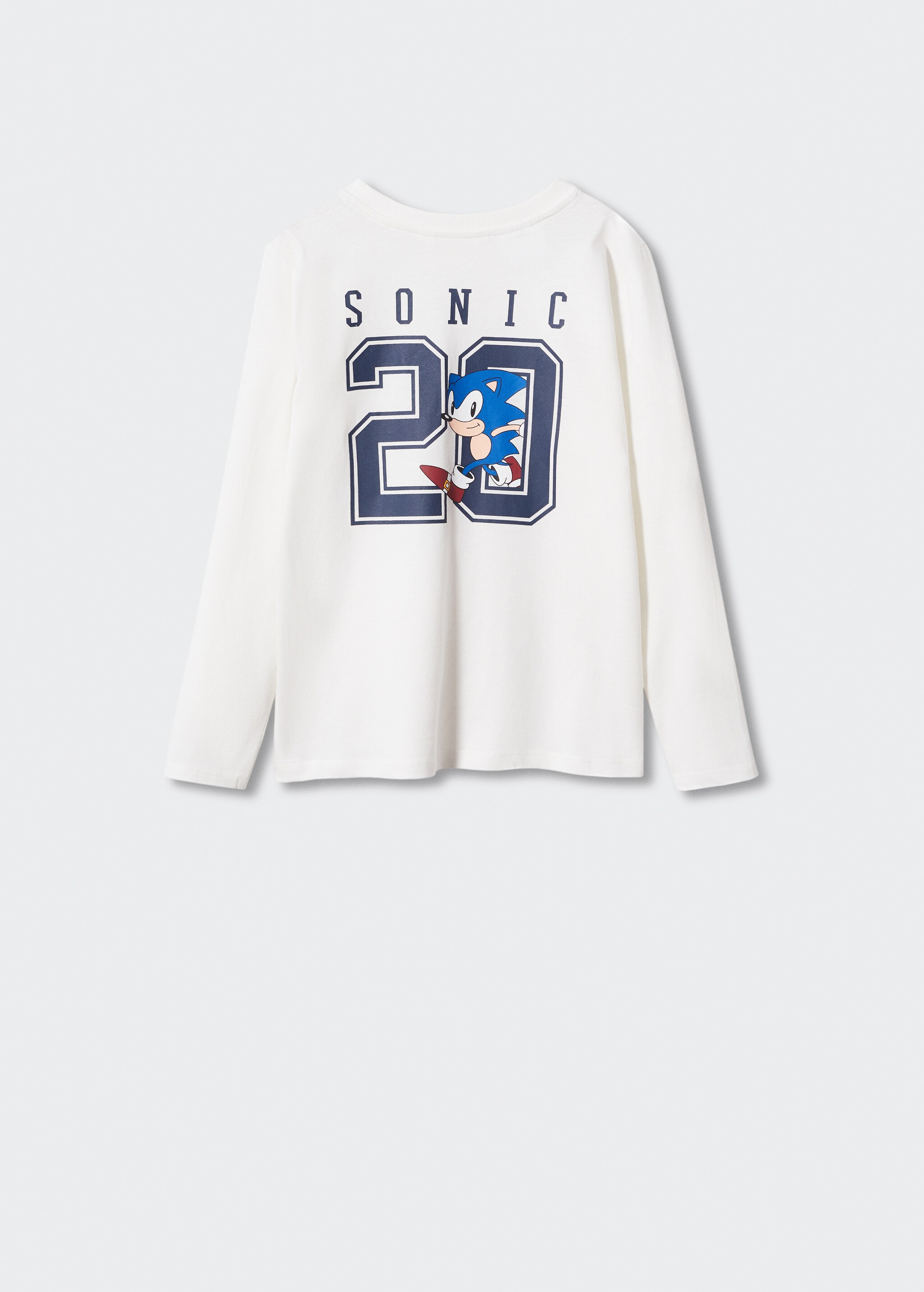 Embossed Sonic t-shirt - Reverse of the article