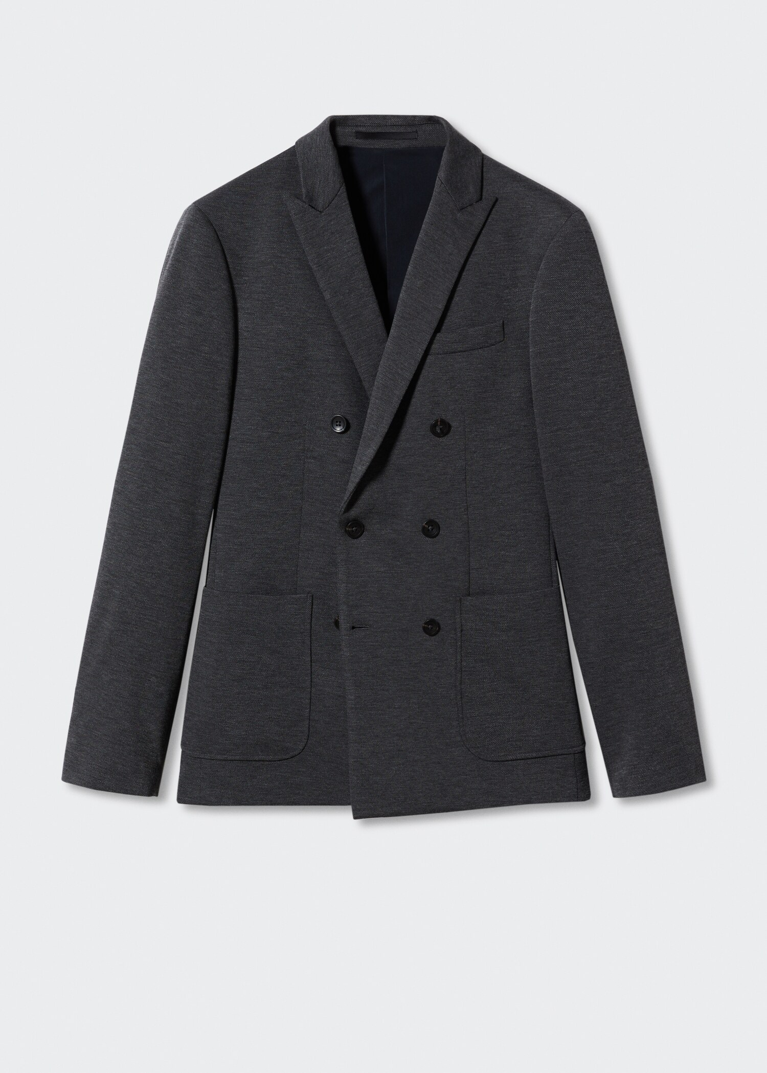 Slim-fit double-breasted jacket - Article without model