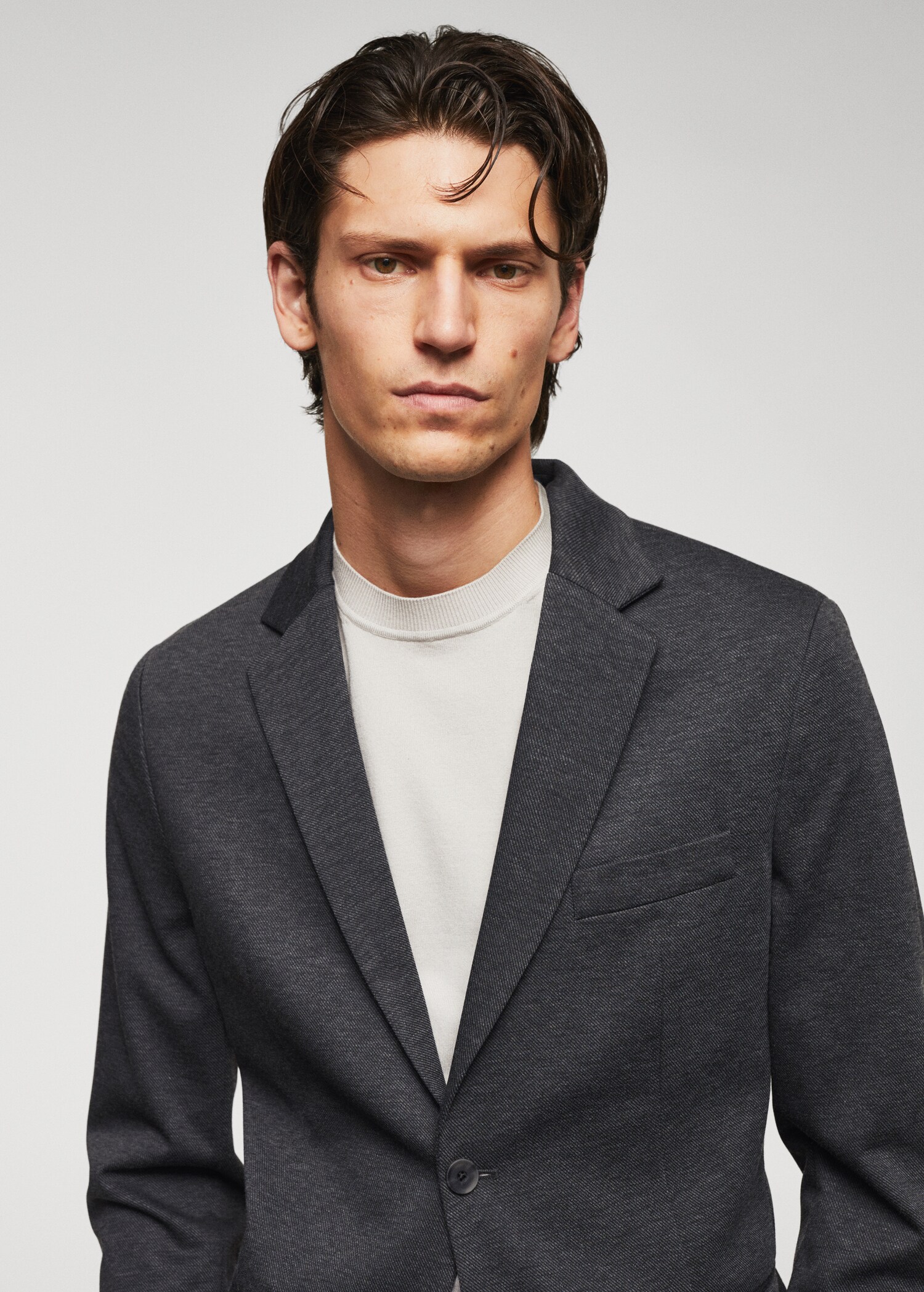 Teksturowana marynarka slim fit - Szczegóły artykułu 1
