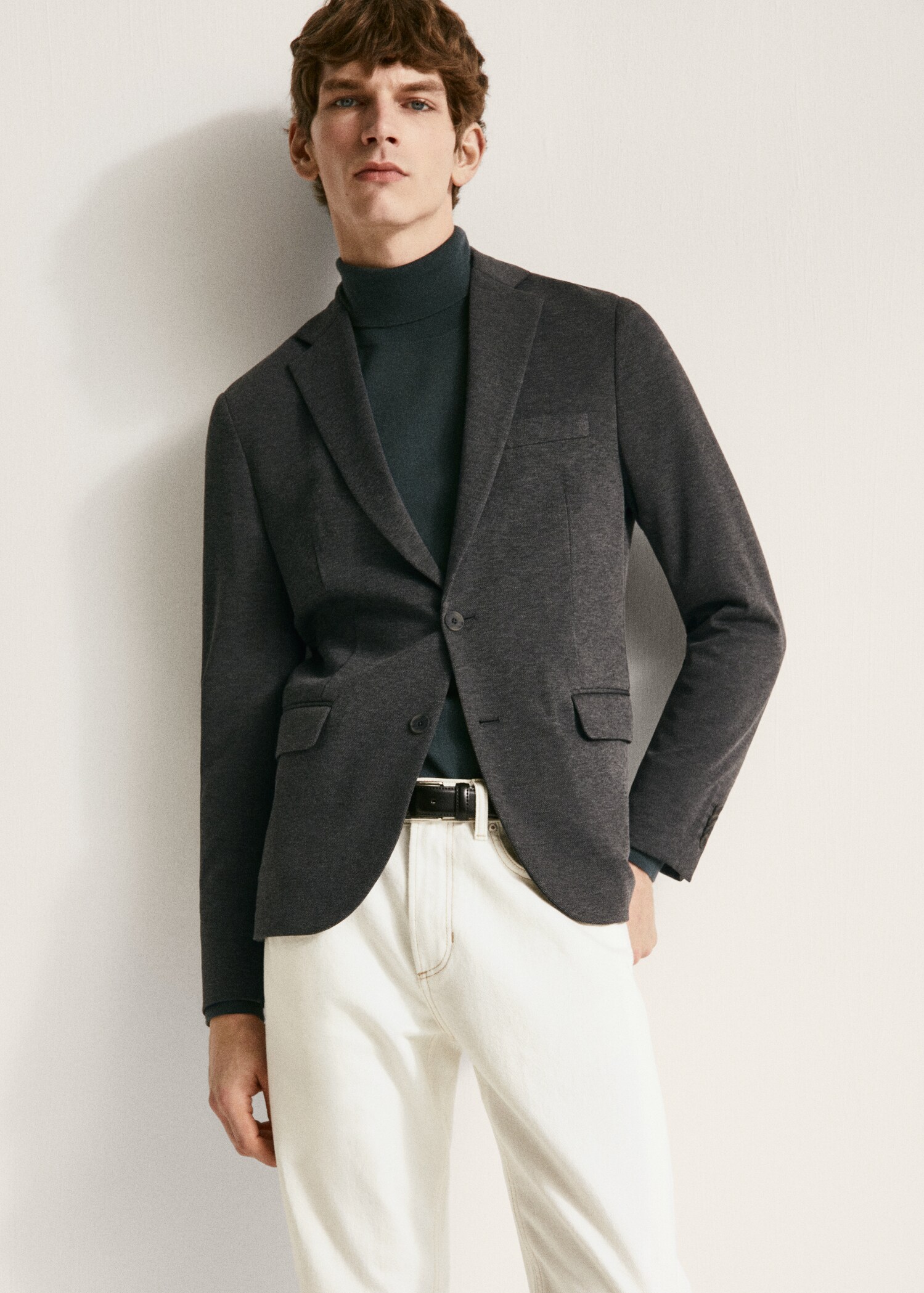 Teksturowana marynarka slim fit - Szczegóły artykułu 5