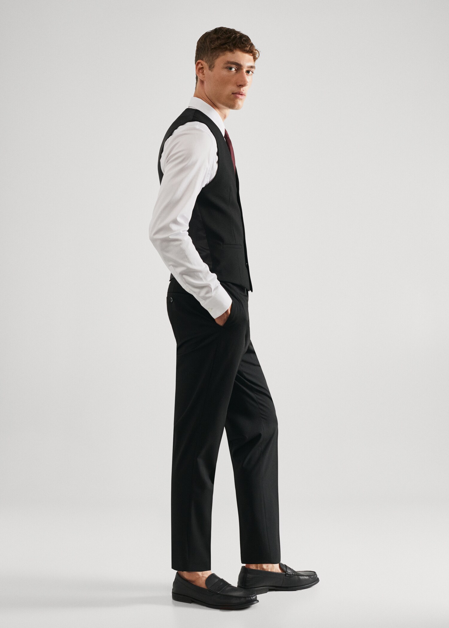 Super slim-fit suit vest - Details of the article 2