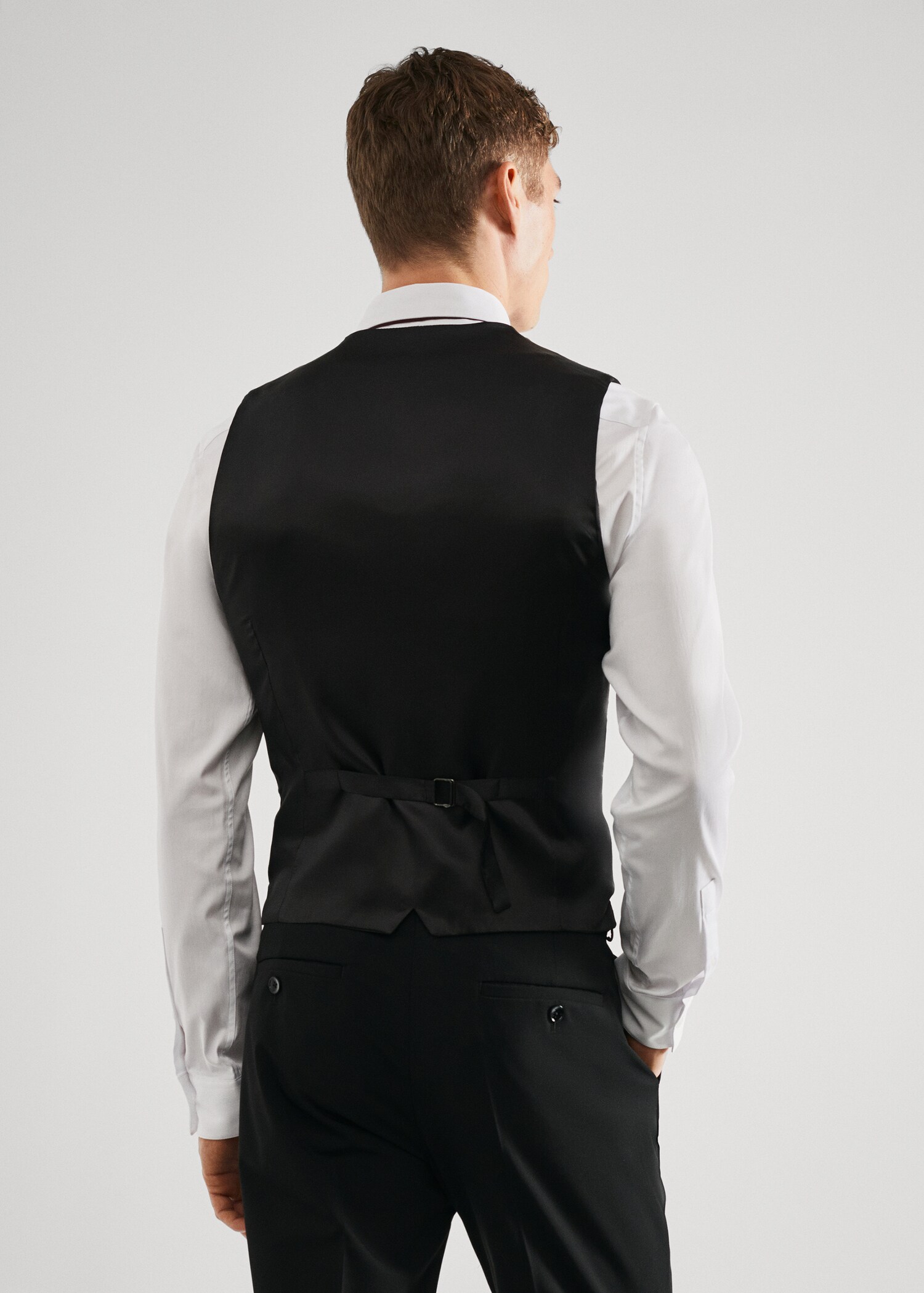 Super slim-fit suit vest - Reverse of the article