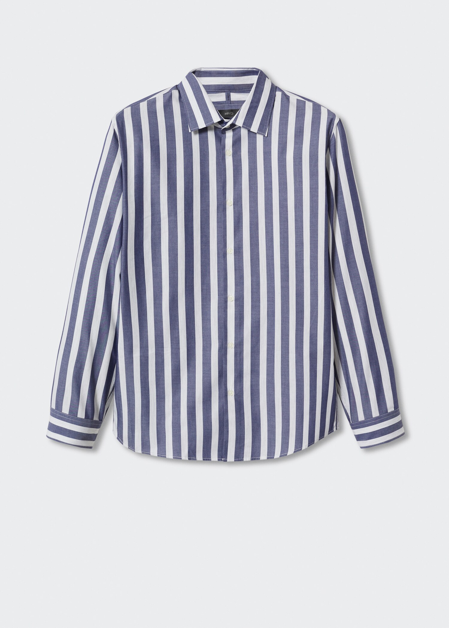 Slim fit striped cotton shirt - Article without model