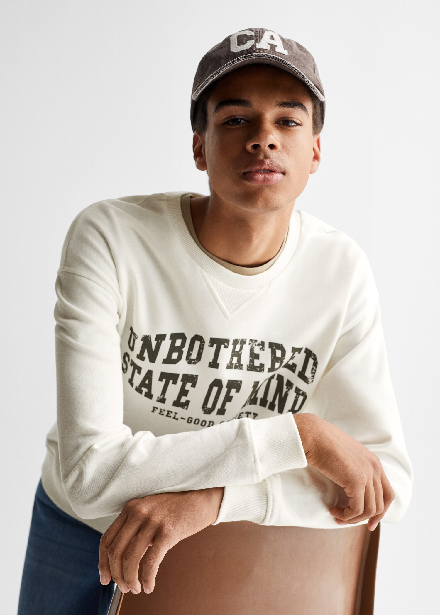 Message cotton sweatshirt - Details of the article 1