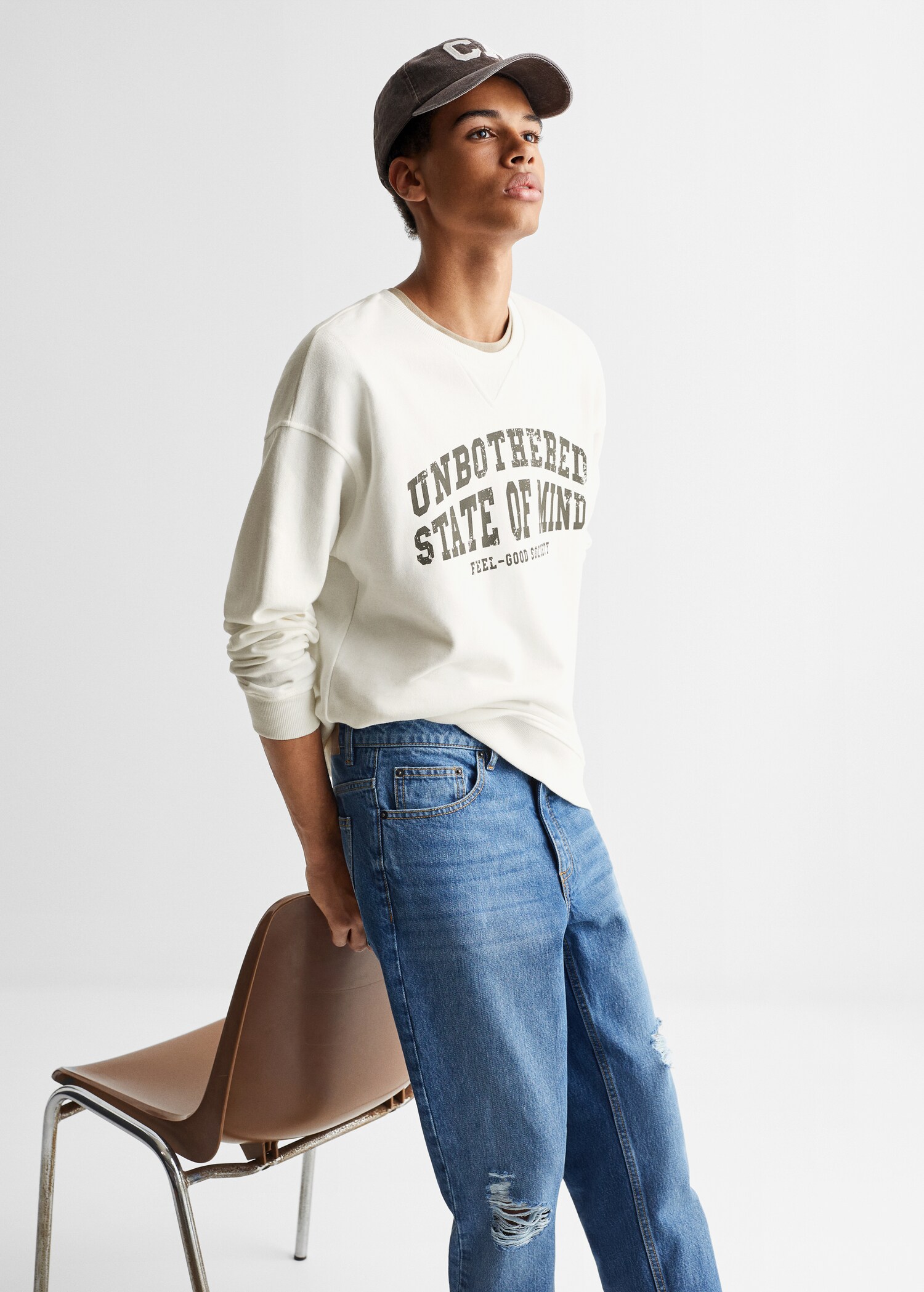 Message cotton sweatshirt - Details of the article 2