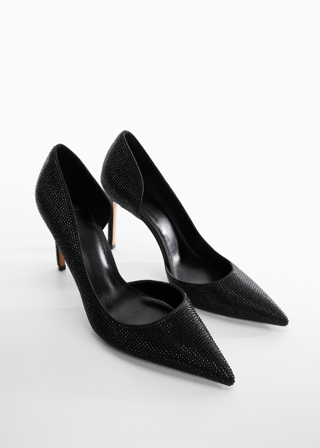 Rhinestone heel shoes