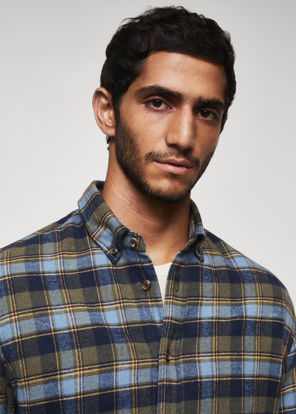 Camicia flanella quadri Uomo MANGO OUTLET Italia