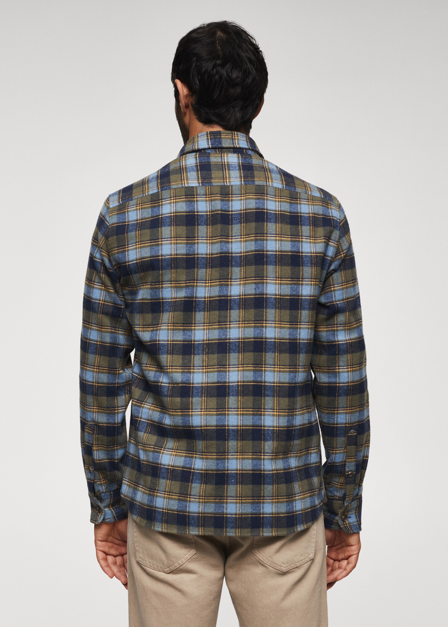 Checked flannel shirt - Reverse of the article
