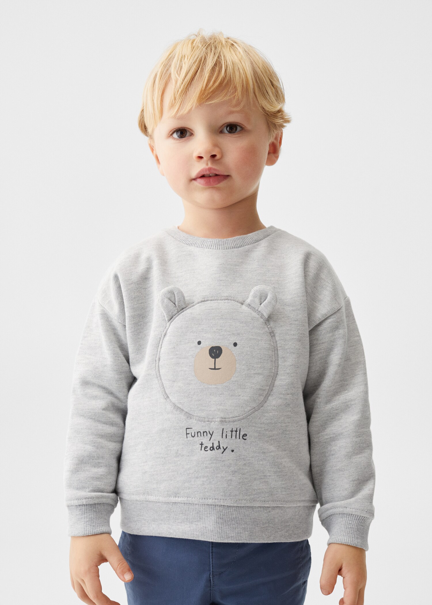 Embossed bear sweatshirt - Medium plane