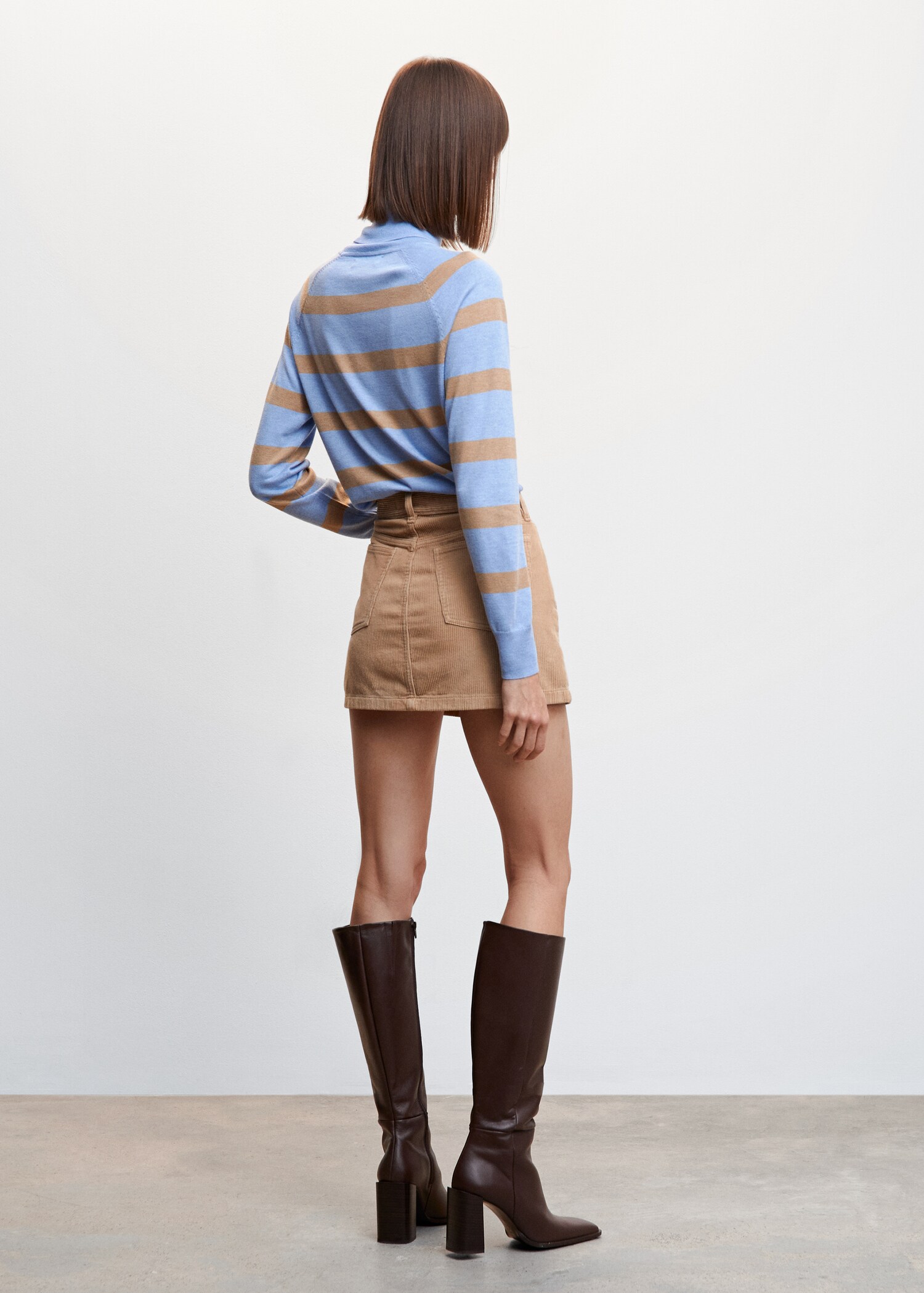 Pull-over maille fine col roulé - Verso de l’article