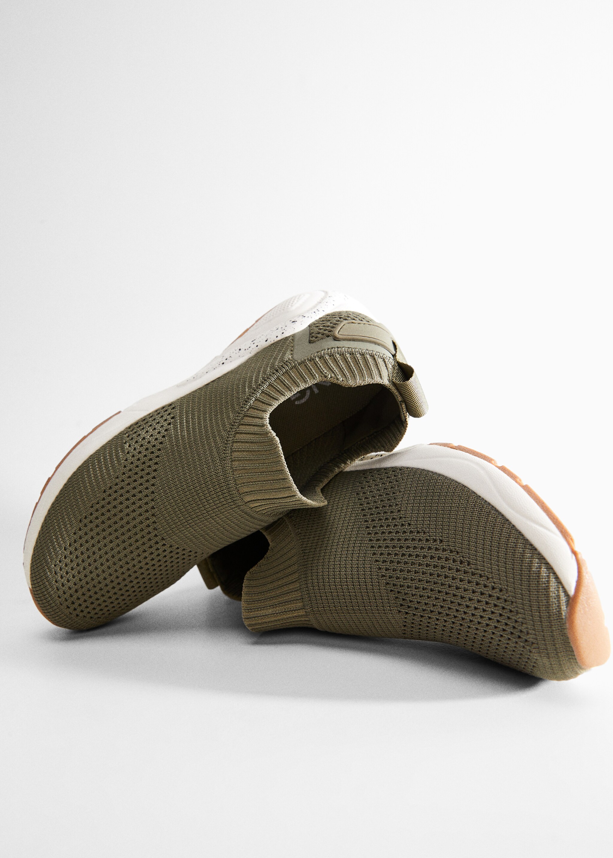 Sock sneakers - Details of the article 5, Khaki. Ref: 47051271-00.