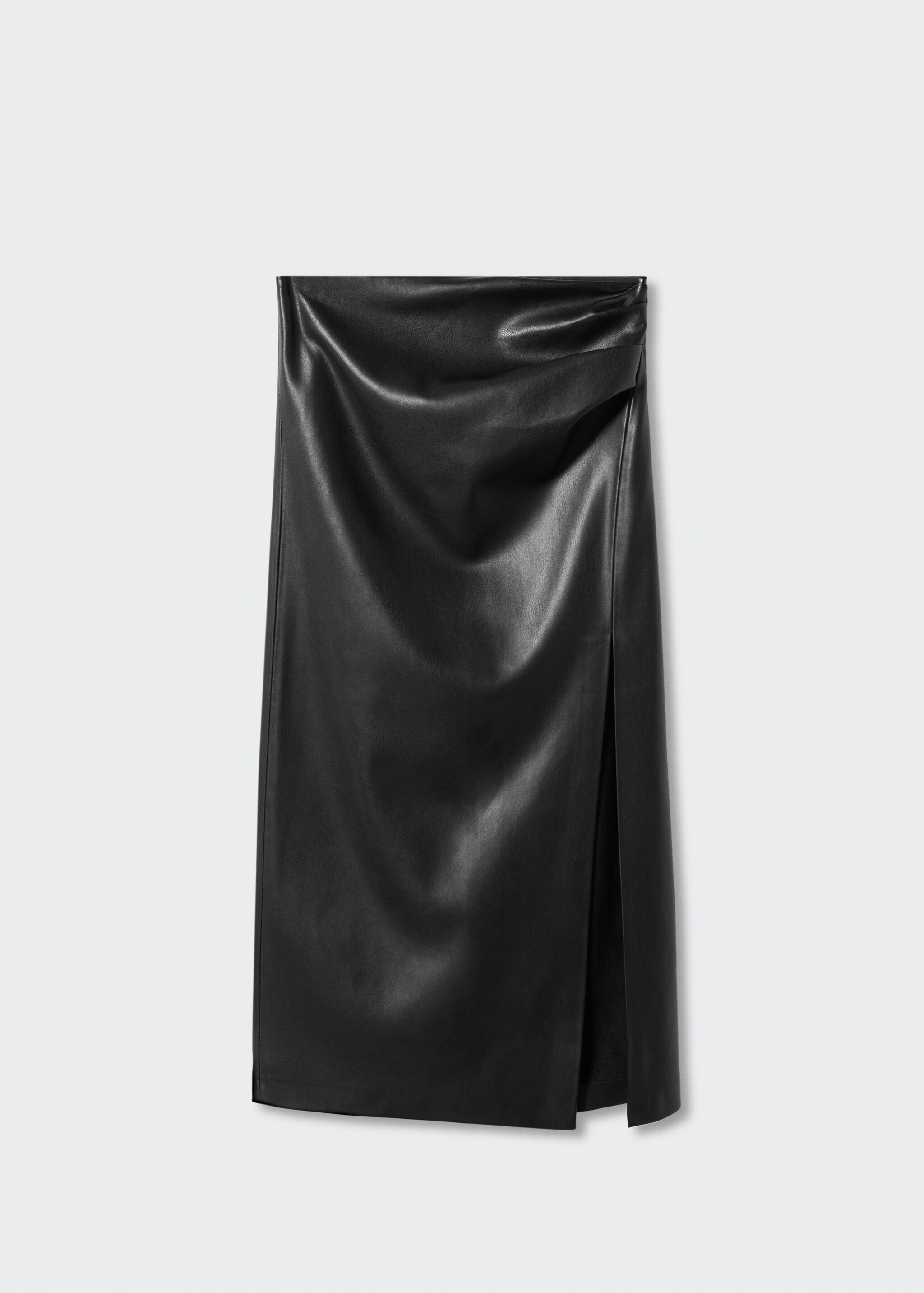 Faux-leather pencil skirt - Article without model