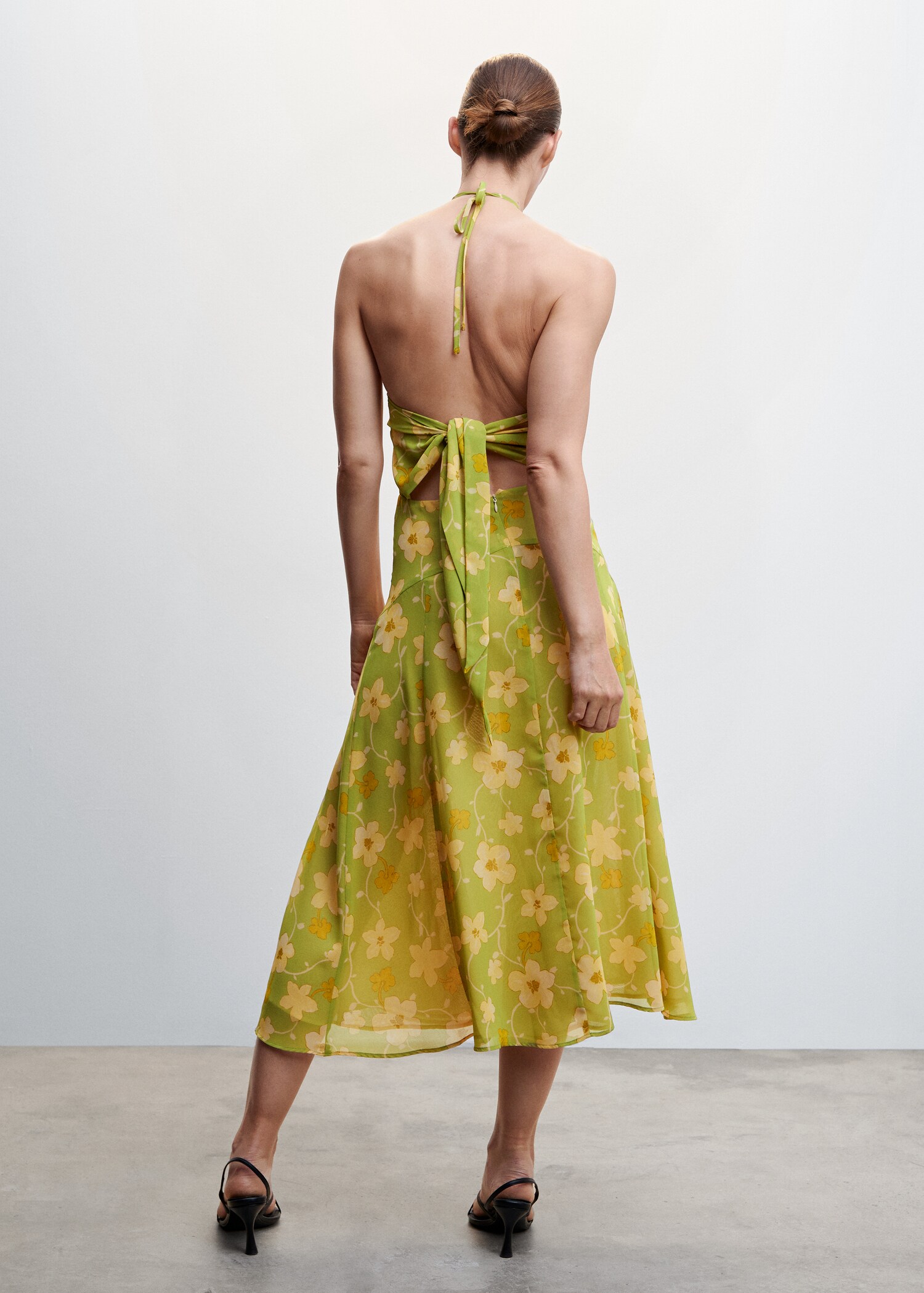 Flower print dress - Reverse of the article