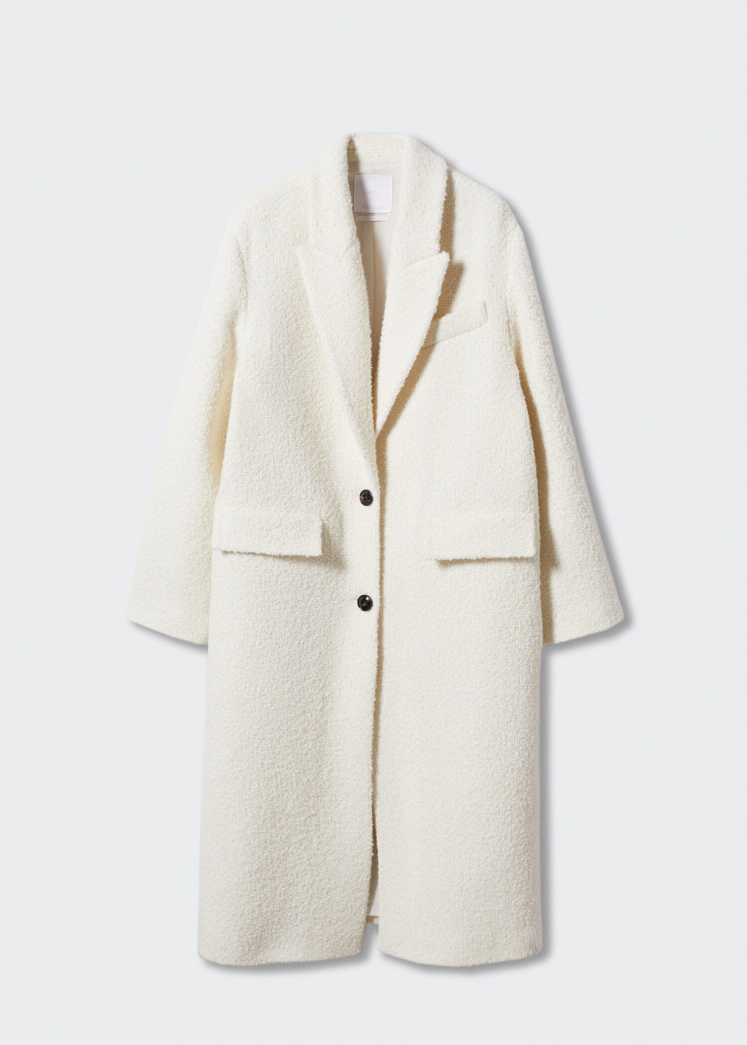 Manteau tissu bouclé laine - Article sans modèle
