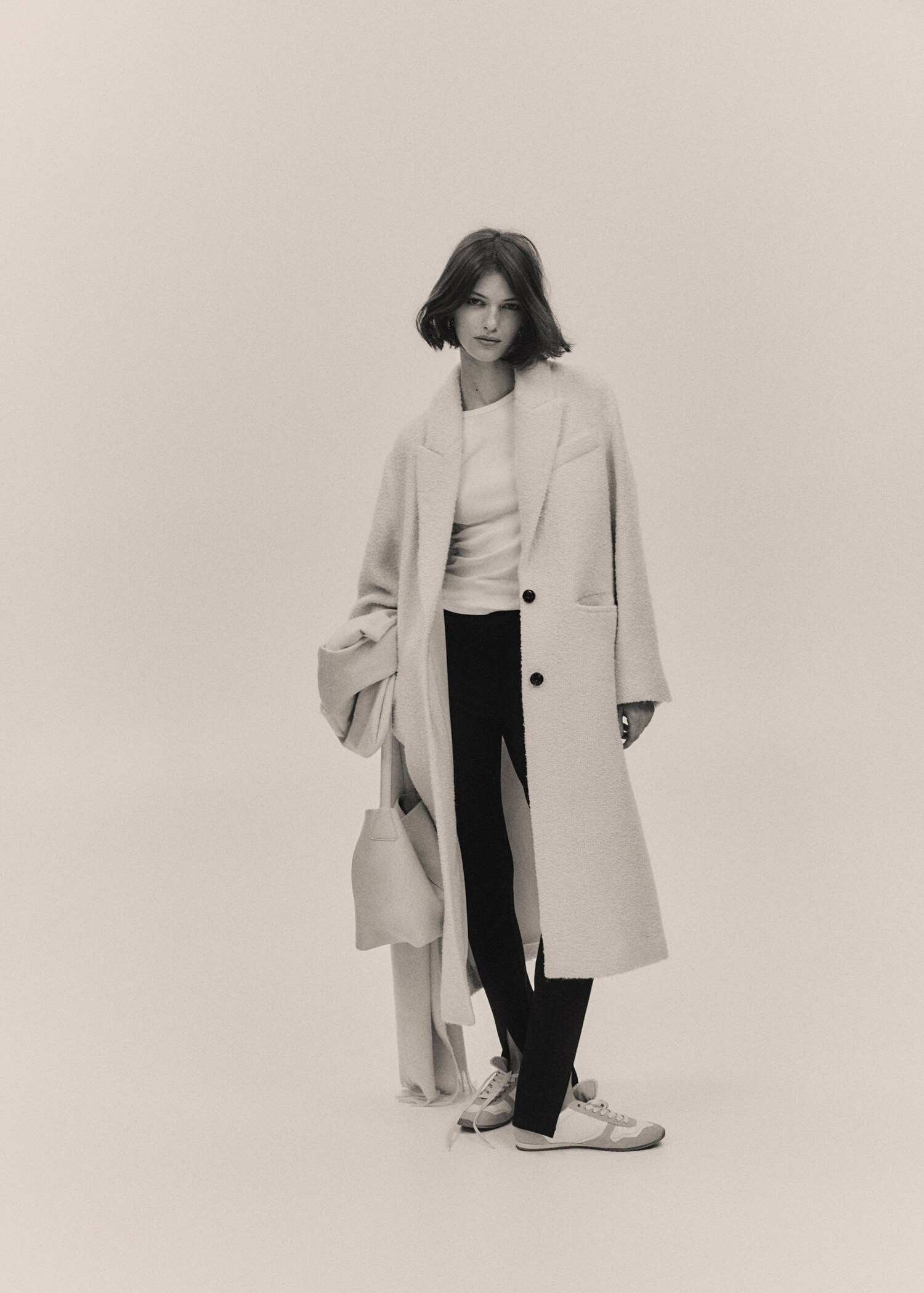Manteau tissu bouclé laine - Détail de l'article 9