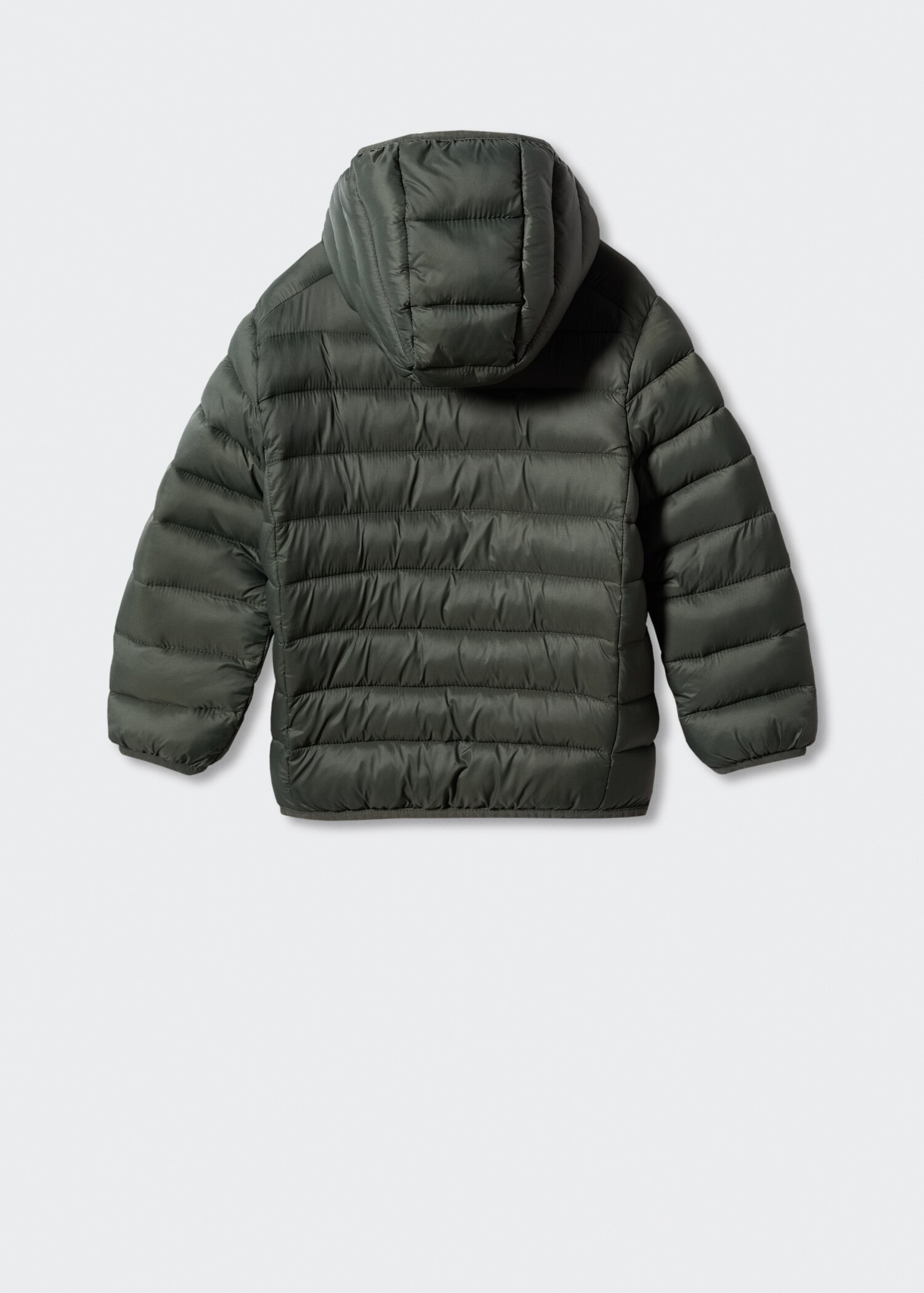 Side-zip quilted coat - Reverse of the article