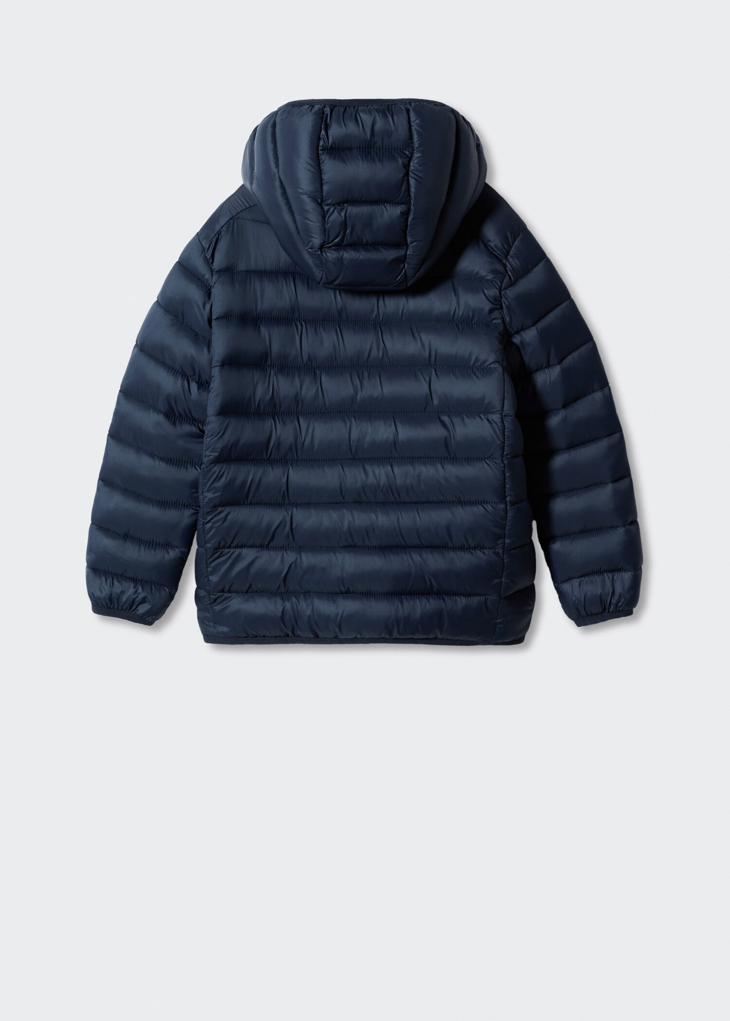 Side-zip quilted coat - Reverse of the article