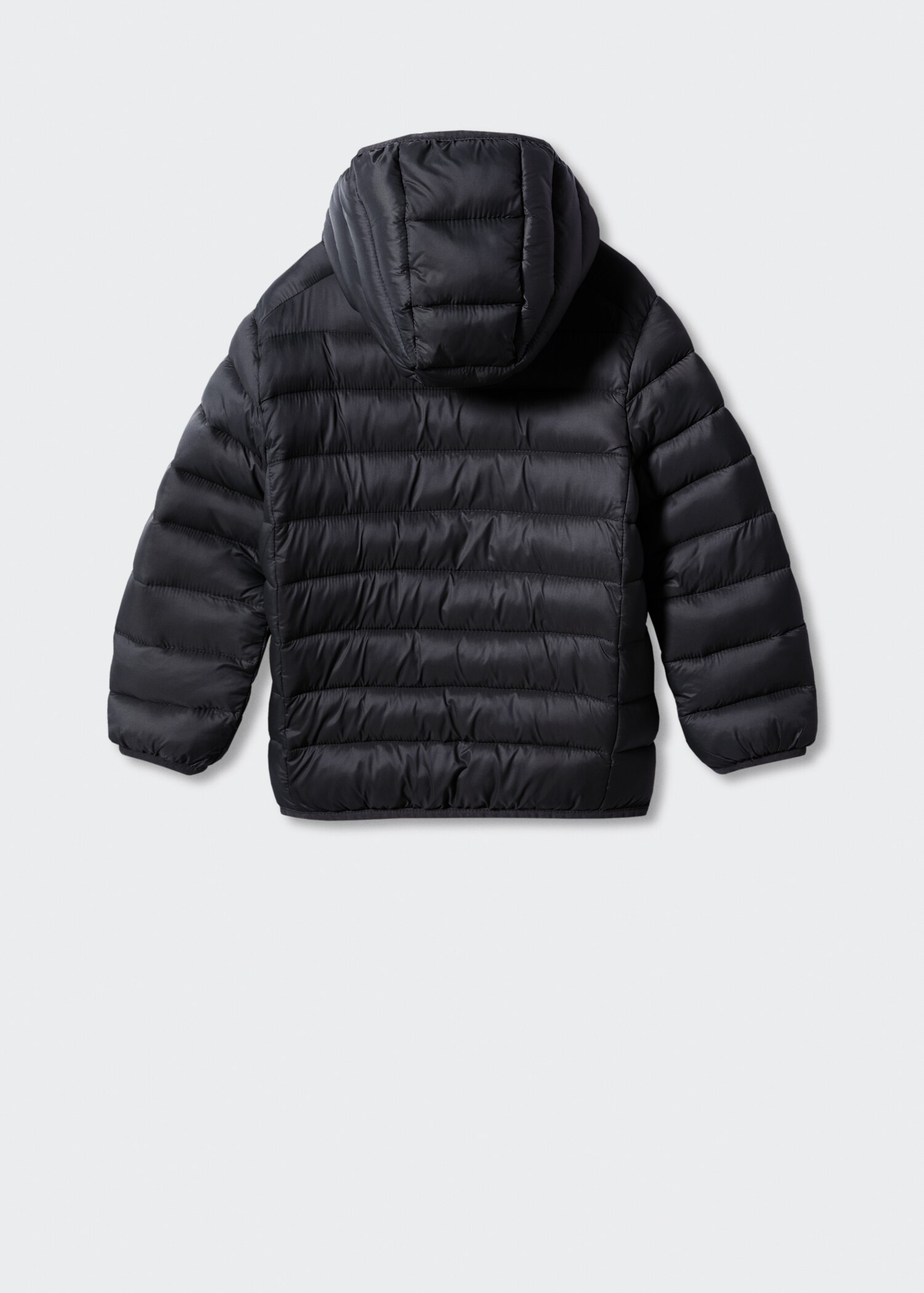 Side-zip quilted coat - Reverse of the article