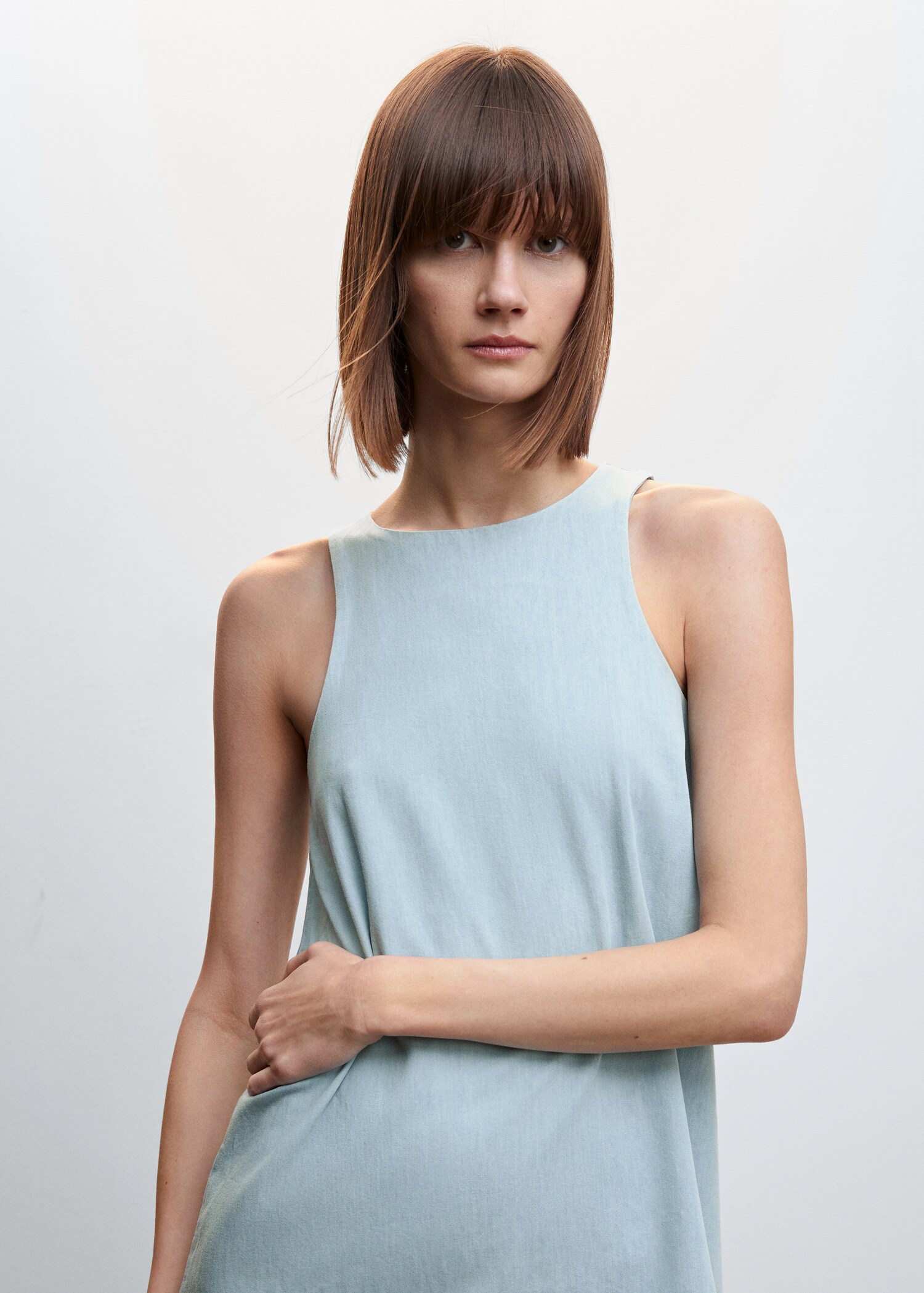 Tencel short dress - Details of the article 1