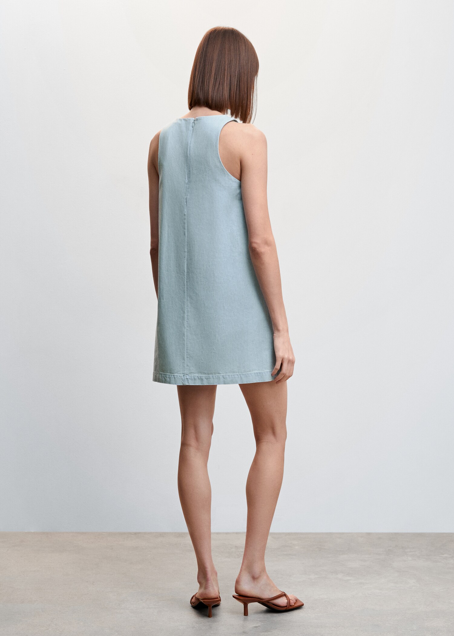 Tencel short dress - Reverse of the article