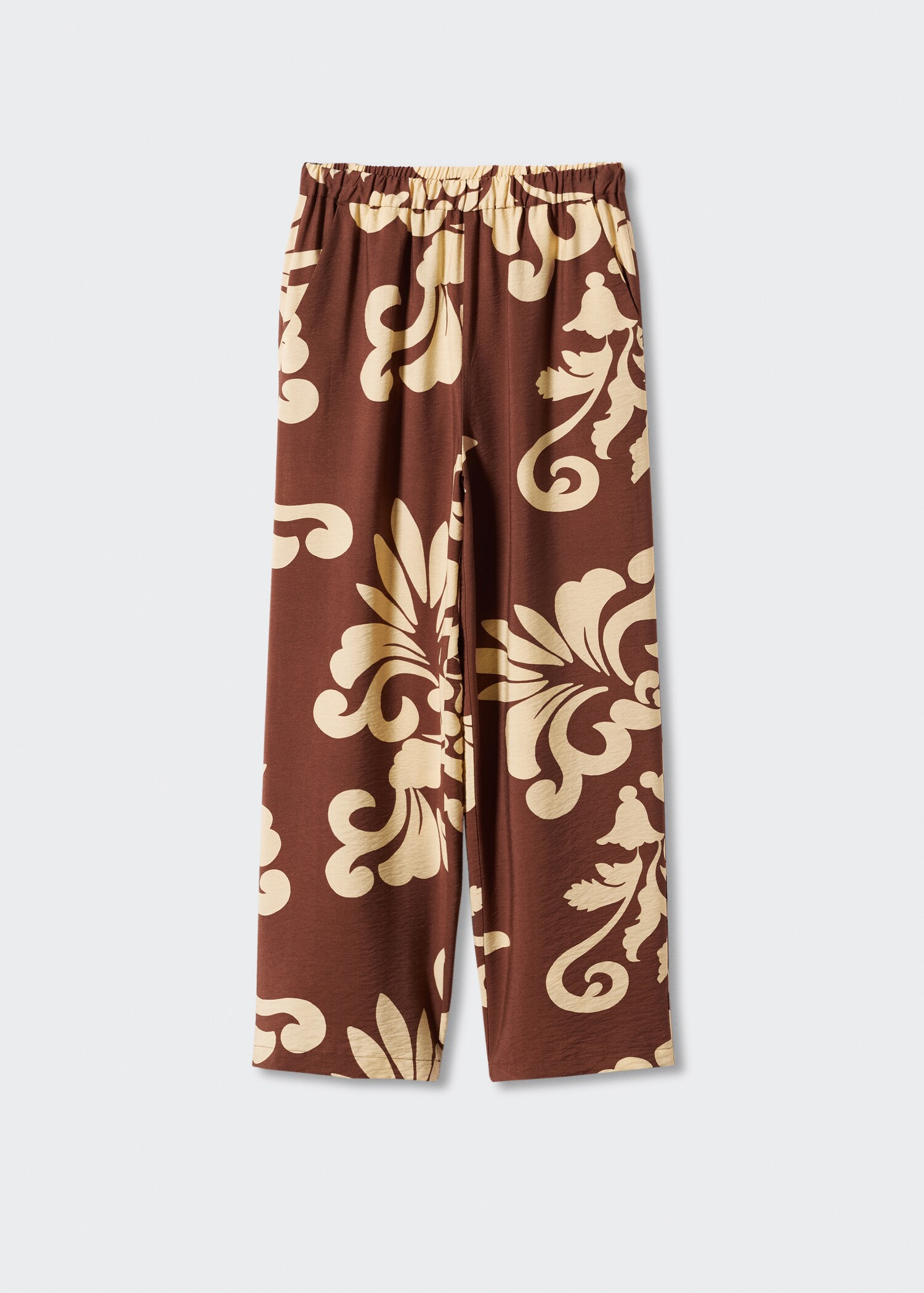Wide leg printed pants - Article without model