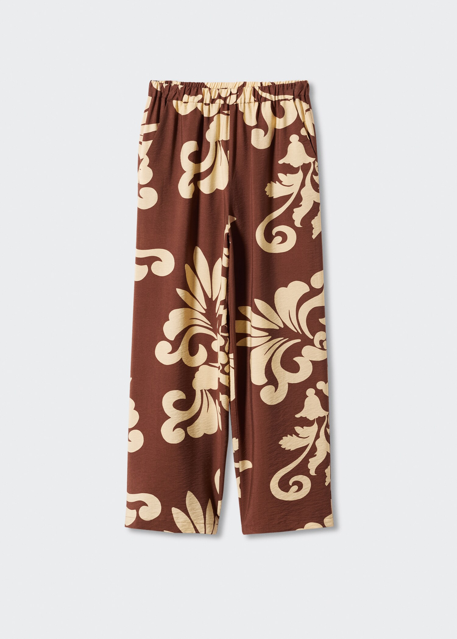 Wide leg printed trousers - Article without model