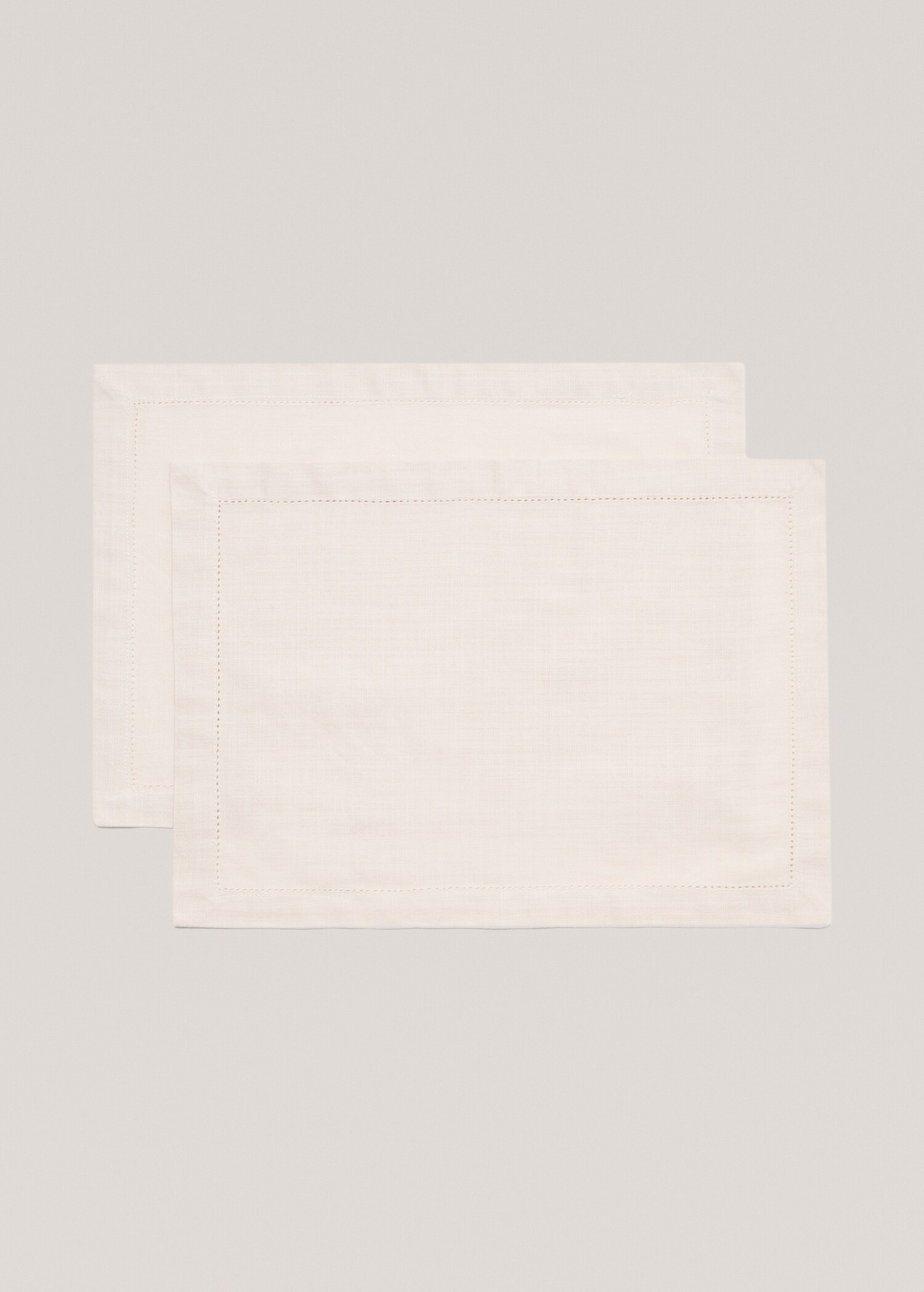 100% cotton hemstitch placemat (Pack of 2) - Article without model
