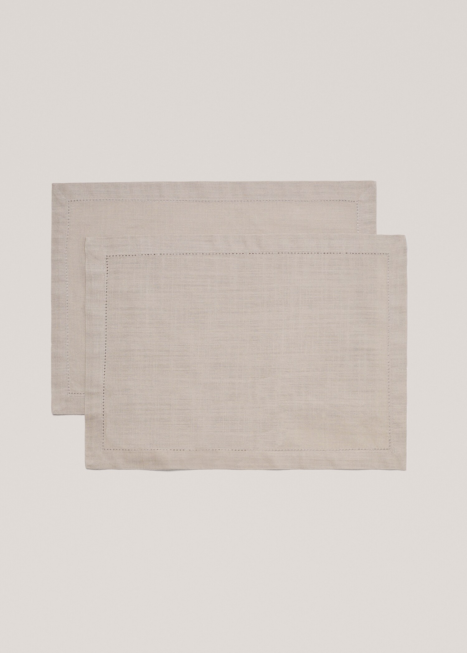 100% cotton hemstitch placemat (Pack of 2) - Article without model