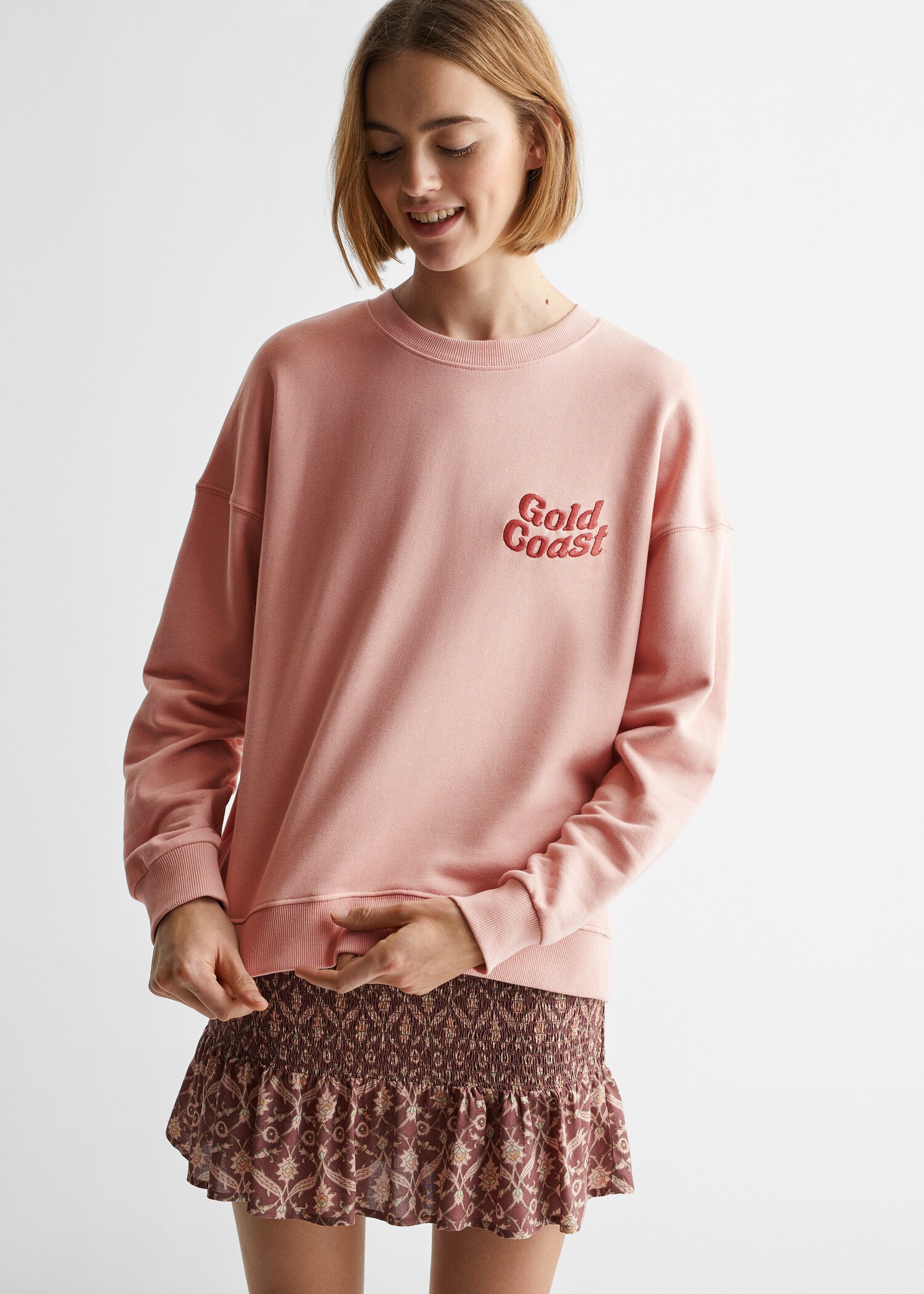 Message cotton sweatshirt - Medium plane