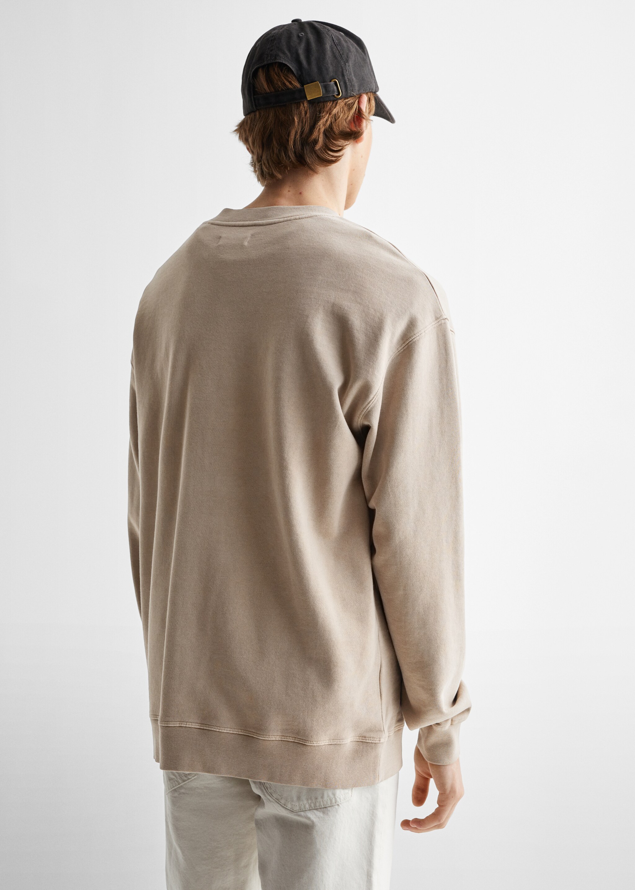 Sudadera básica algodón - Reverso del artículo