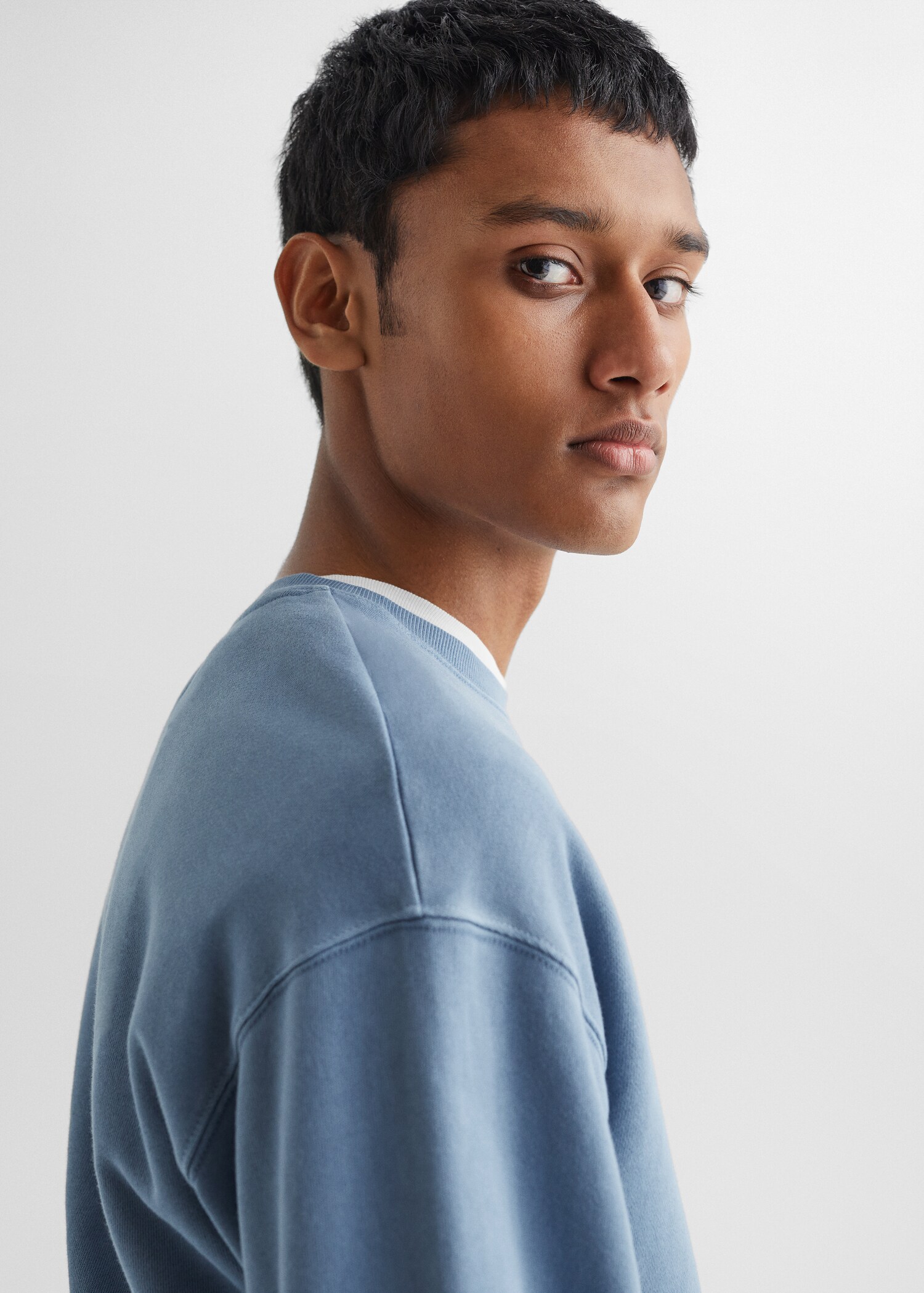 Basic cotton sweater - Details of the article 1