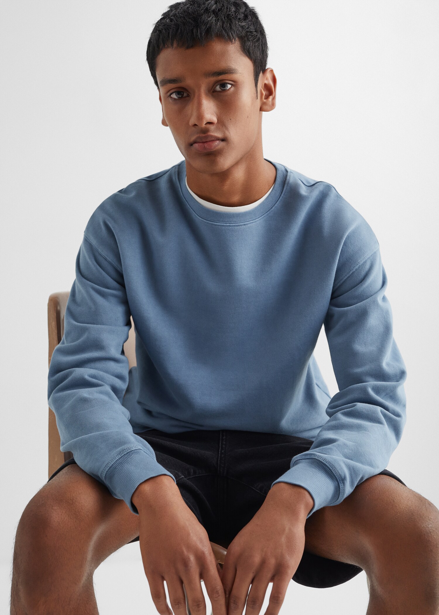Basic cotton sweater - Details of the article 2