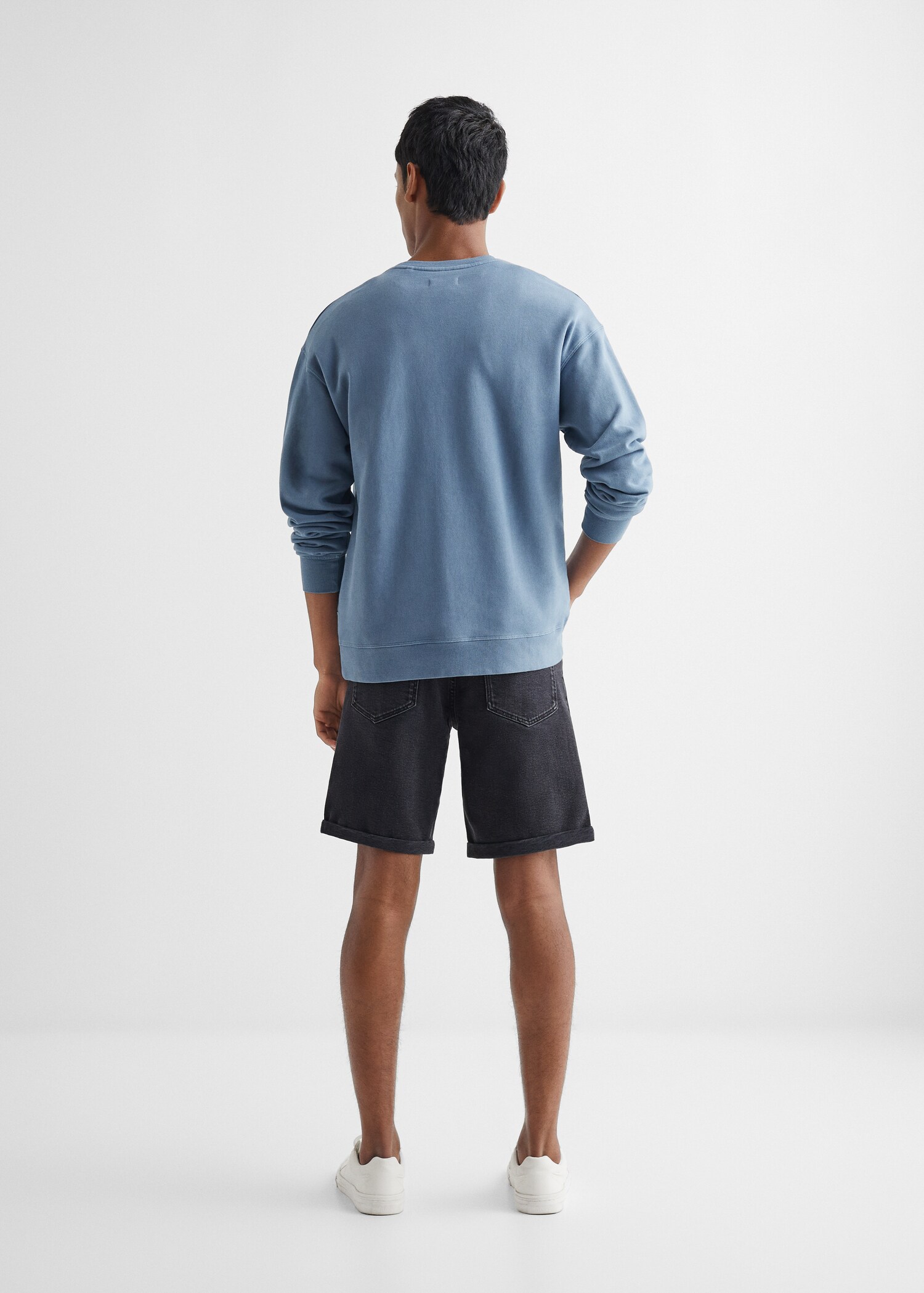 Basic cotton sweater - Reverse of the article