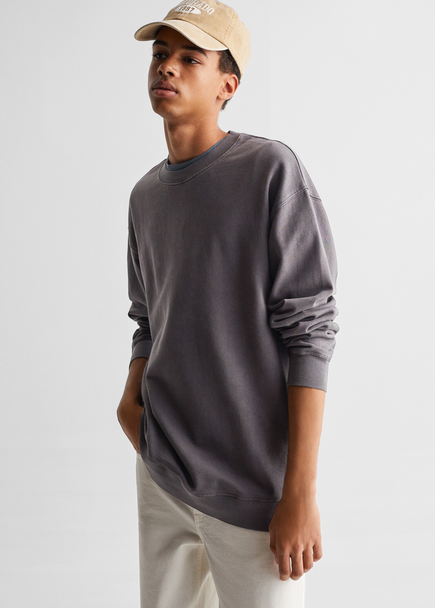 Basic cotton sweater - Medium plane