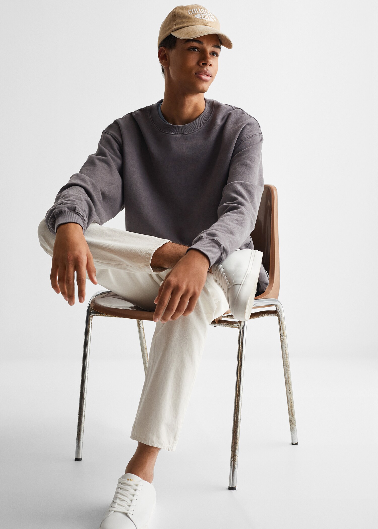 Basic cotton sweater - Details of the article 2