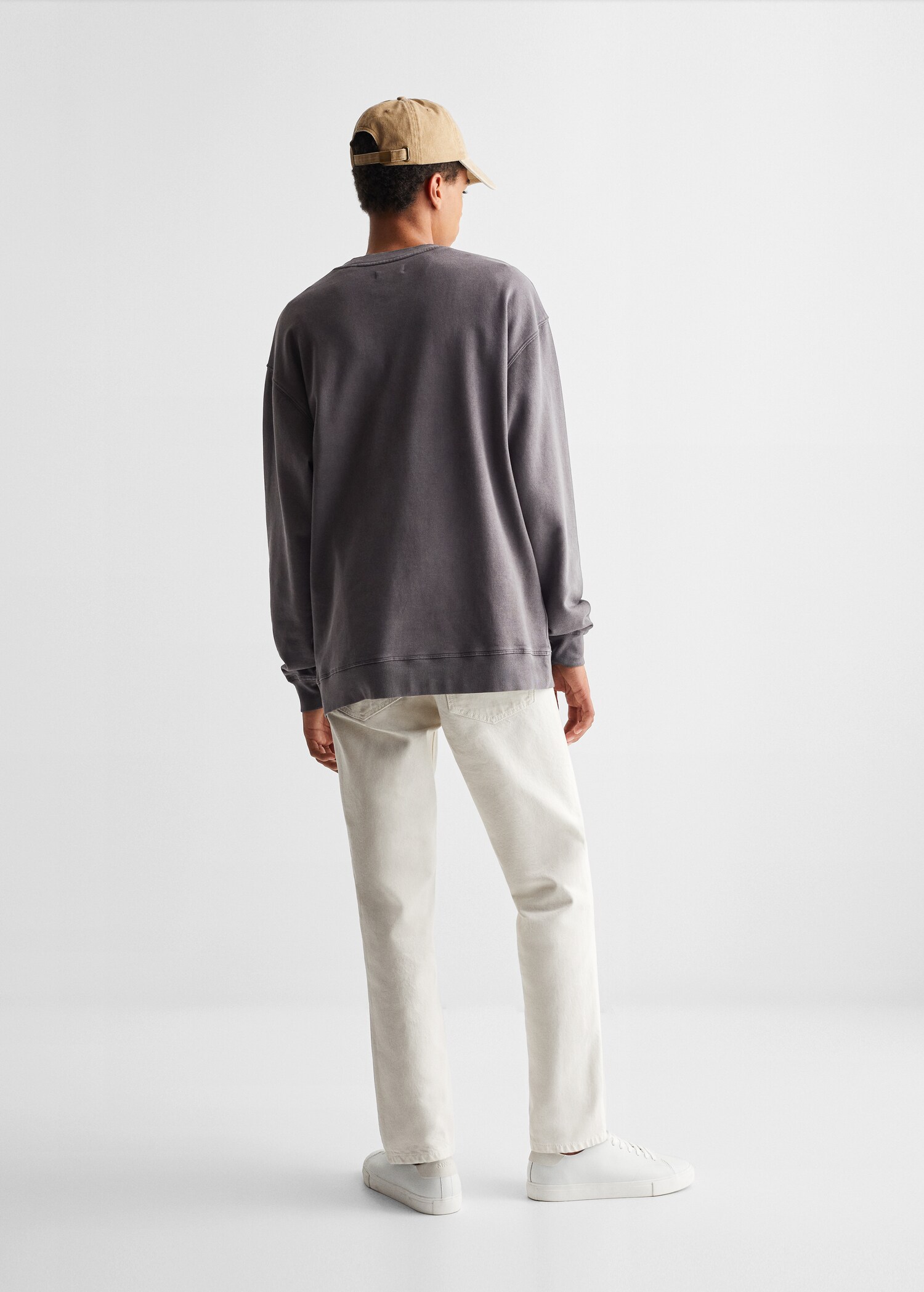 Basic cotton sweater - Reverse of the article