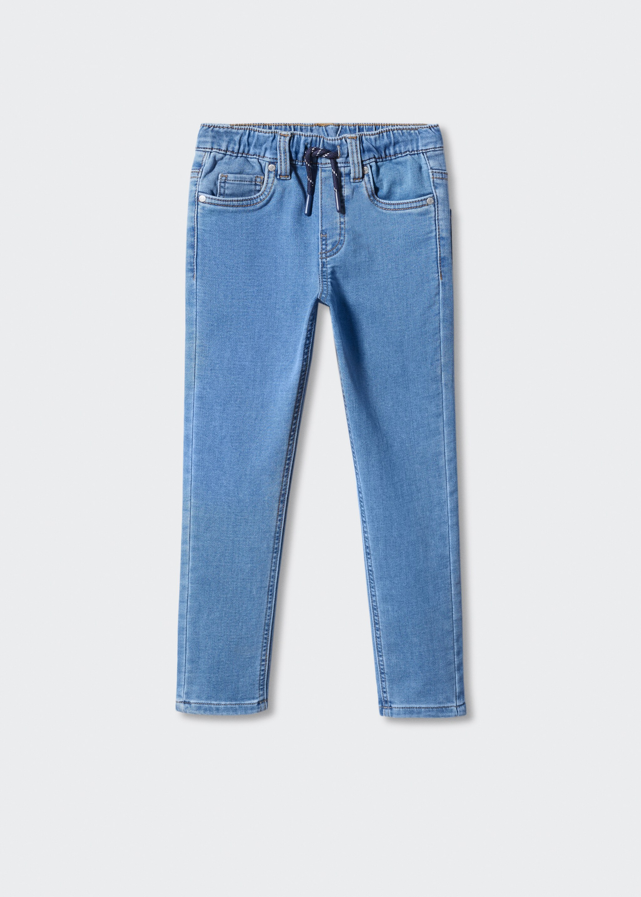 Jeans mit Stretchbund und Kordel - Artikel ohne Model