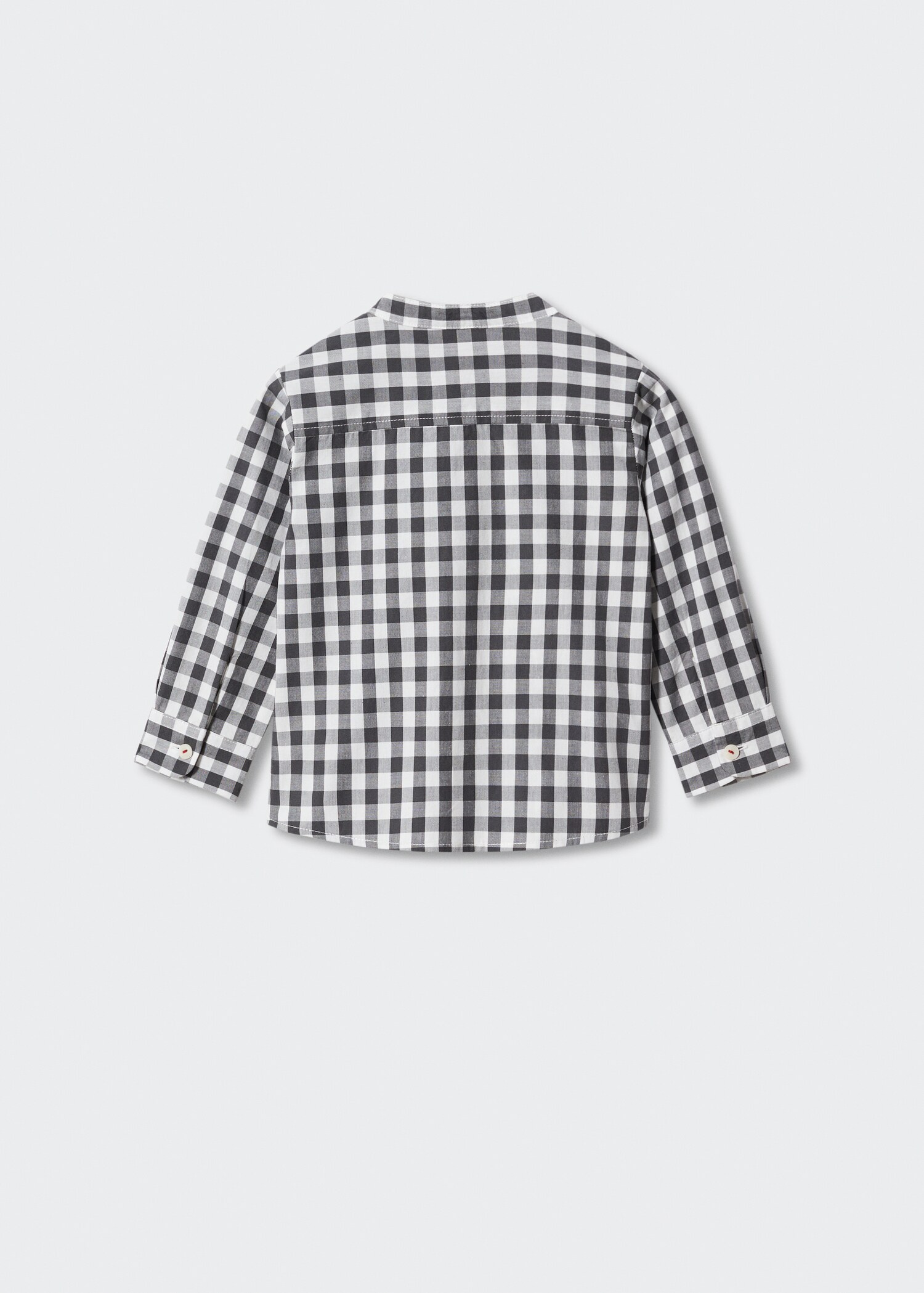 Camicia cotone quadri - Retro dell'articolo