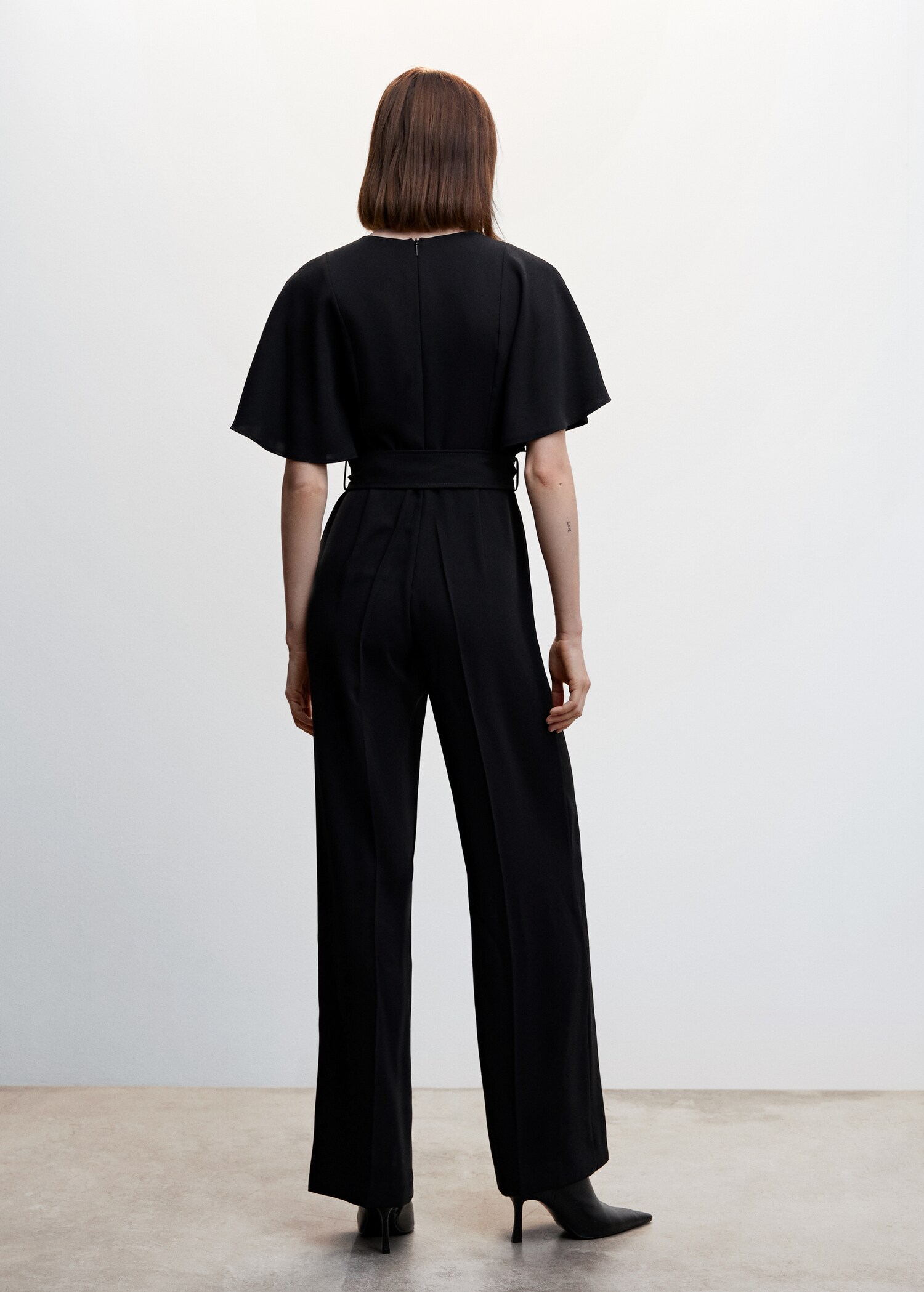 Buttoned long jumpsuit - Reverse of the article