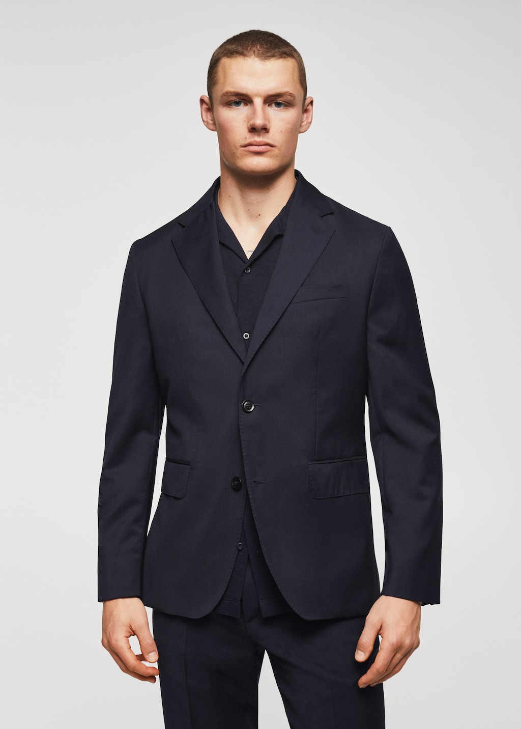 Slim fit virgin wool suit blazer Men MANGO OUTLET United Kingdom