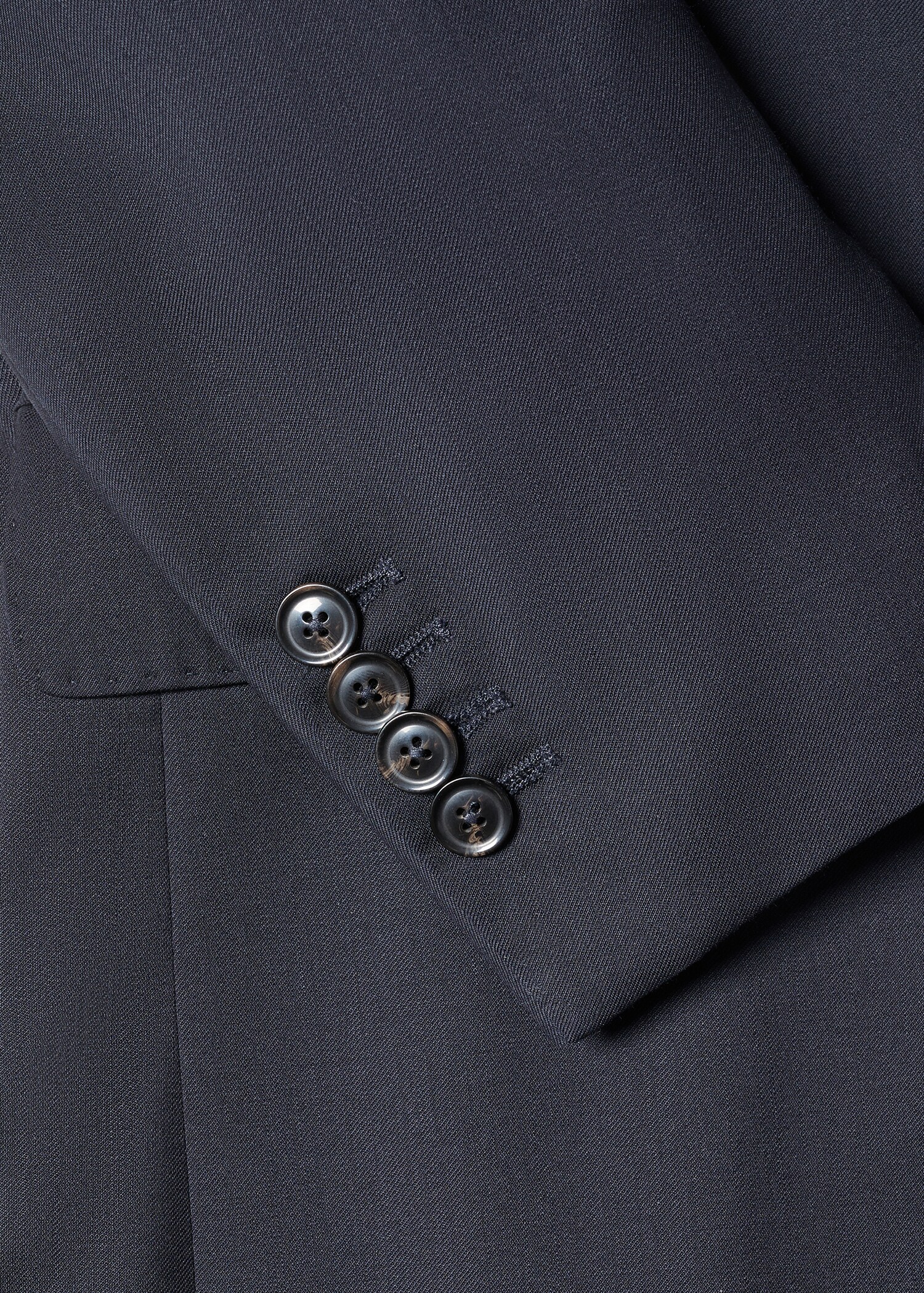 Slim fit virgin wool suit blazer - Details of the article 8