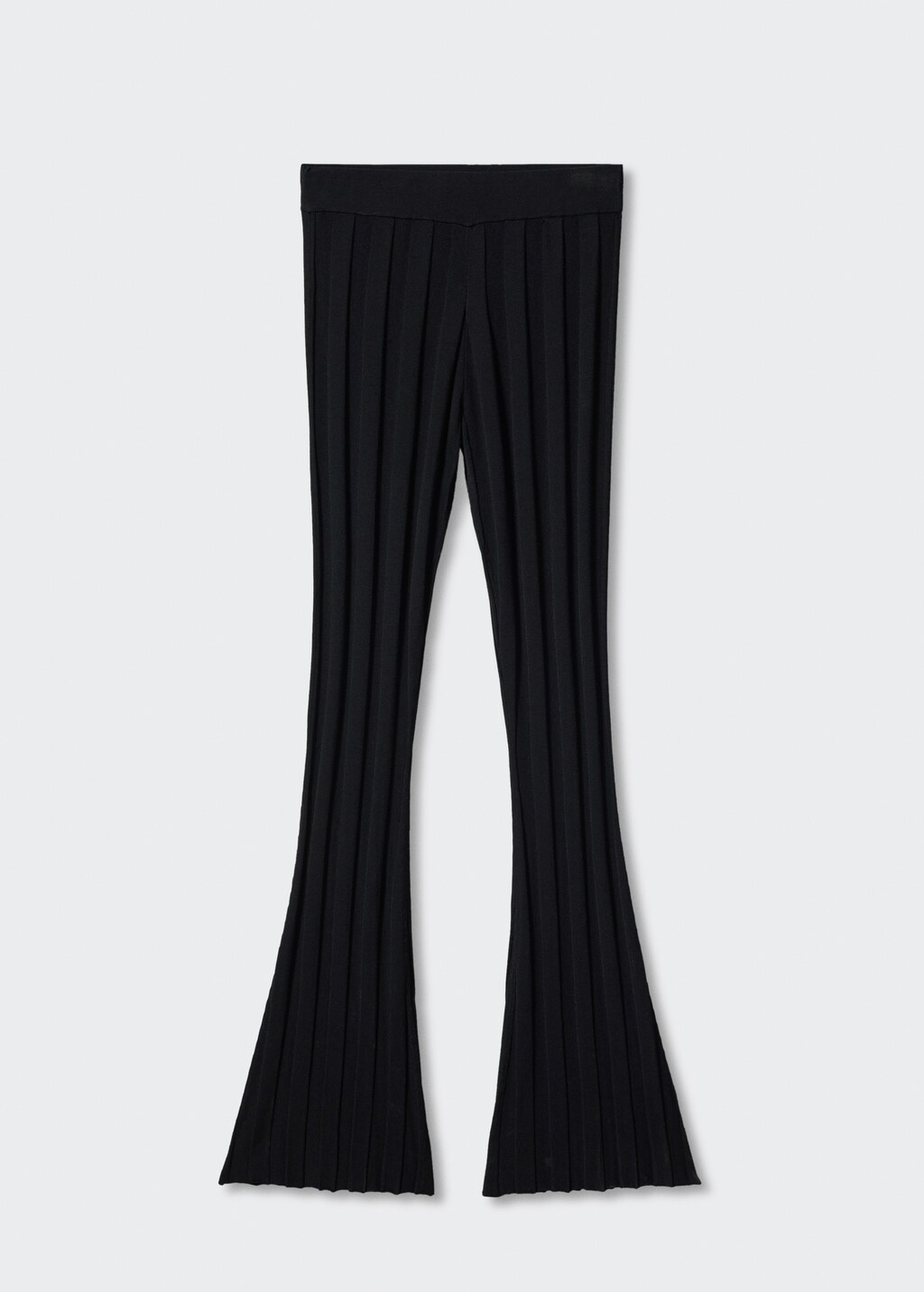 Flared knitted trousers Women MANGO OUTLET Finland