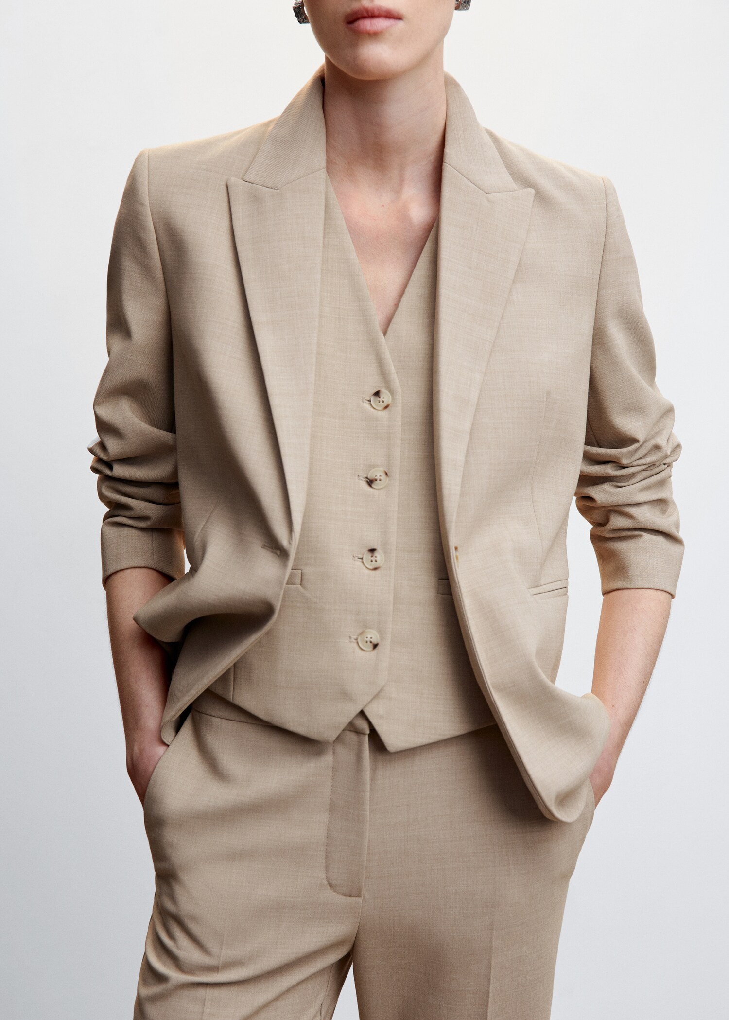 Suit blazer with buttons  - Details of the article 6
