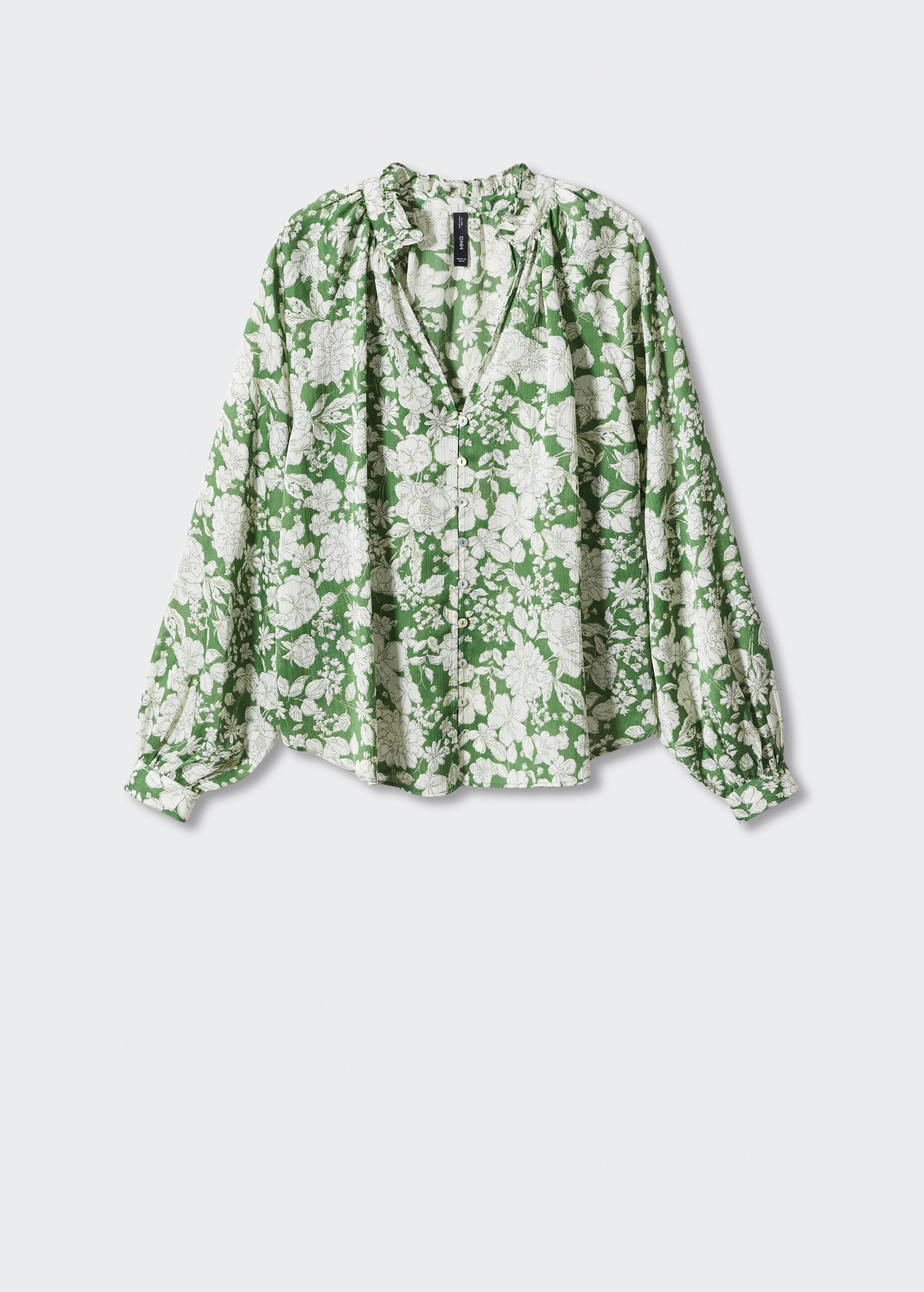 Buttoned floral blouse - Article without model