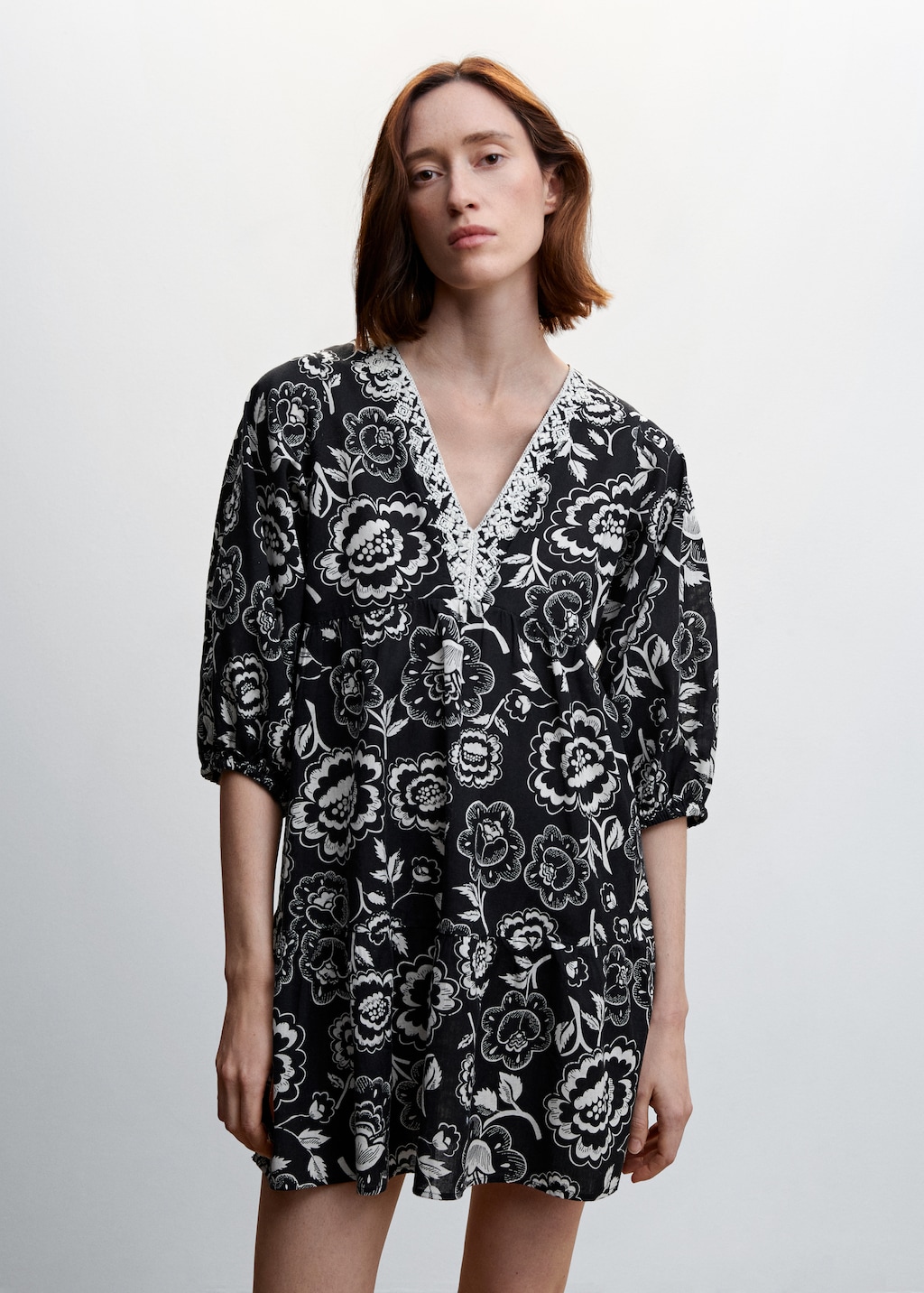 Floral print dress - Women | MANGO OUTLET USA