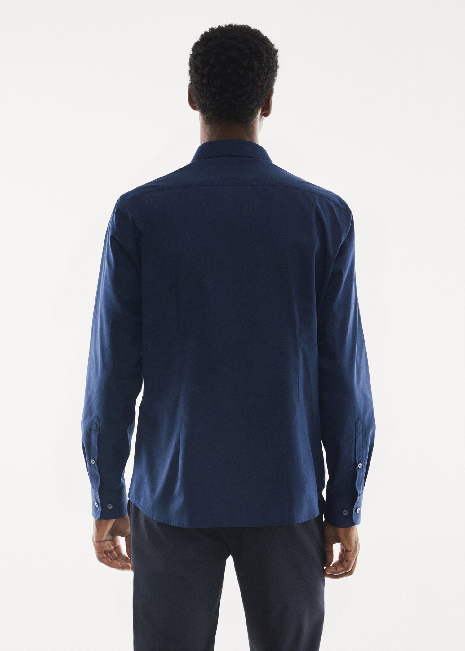 Camisa slim fit algodón - Reverso del artículo