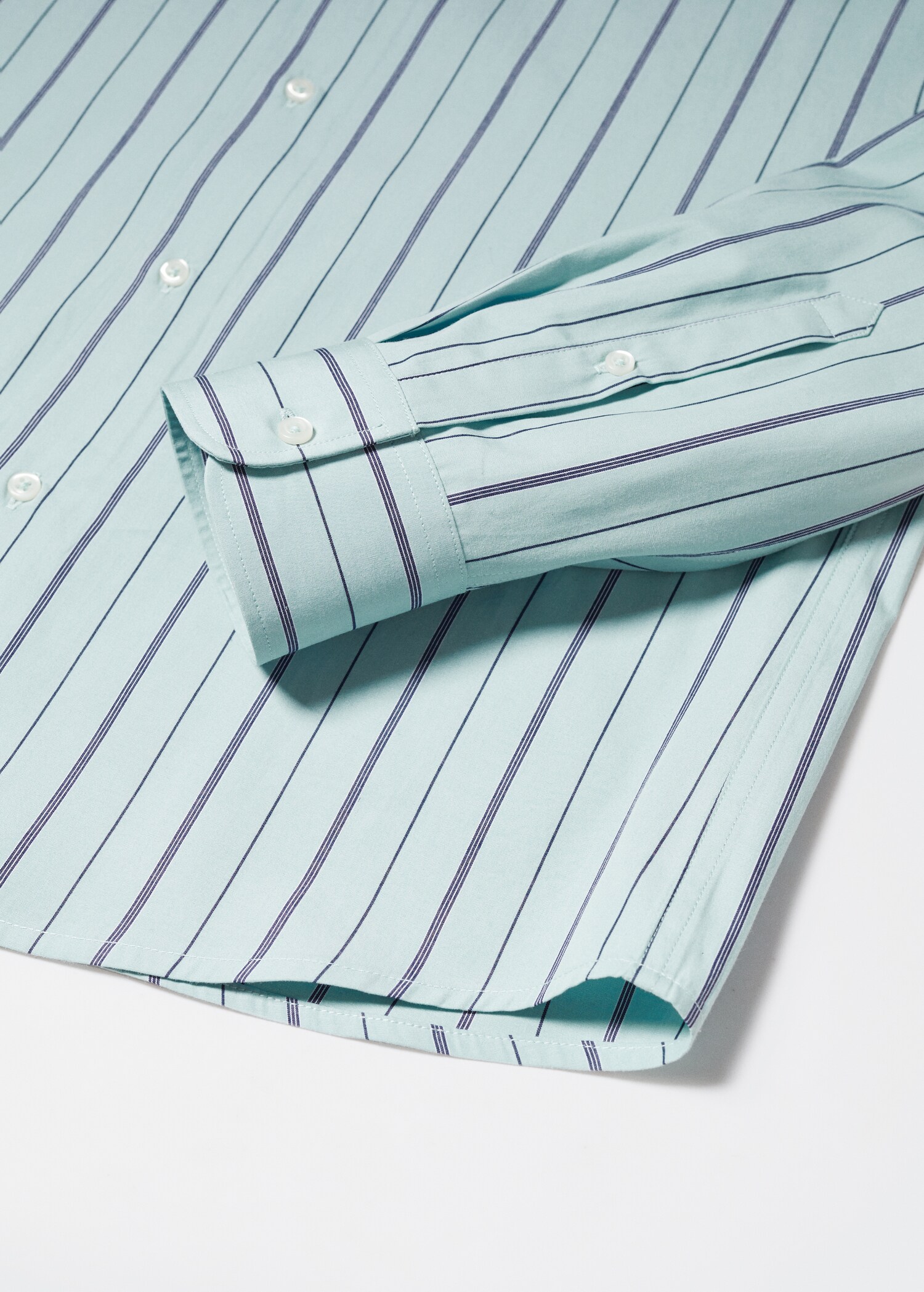 Camisa slim fit cotó ratlles - Detall de l'article 8